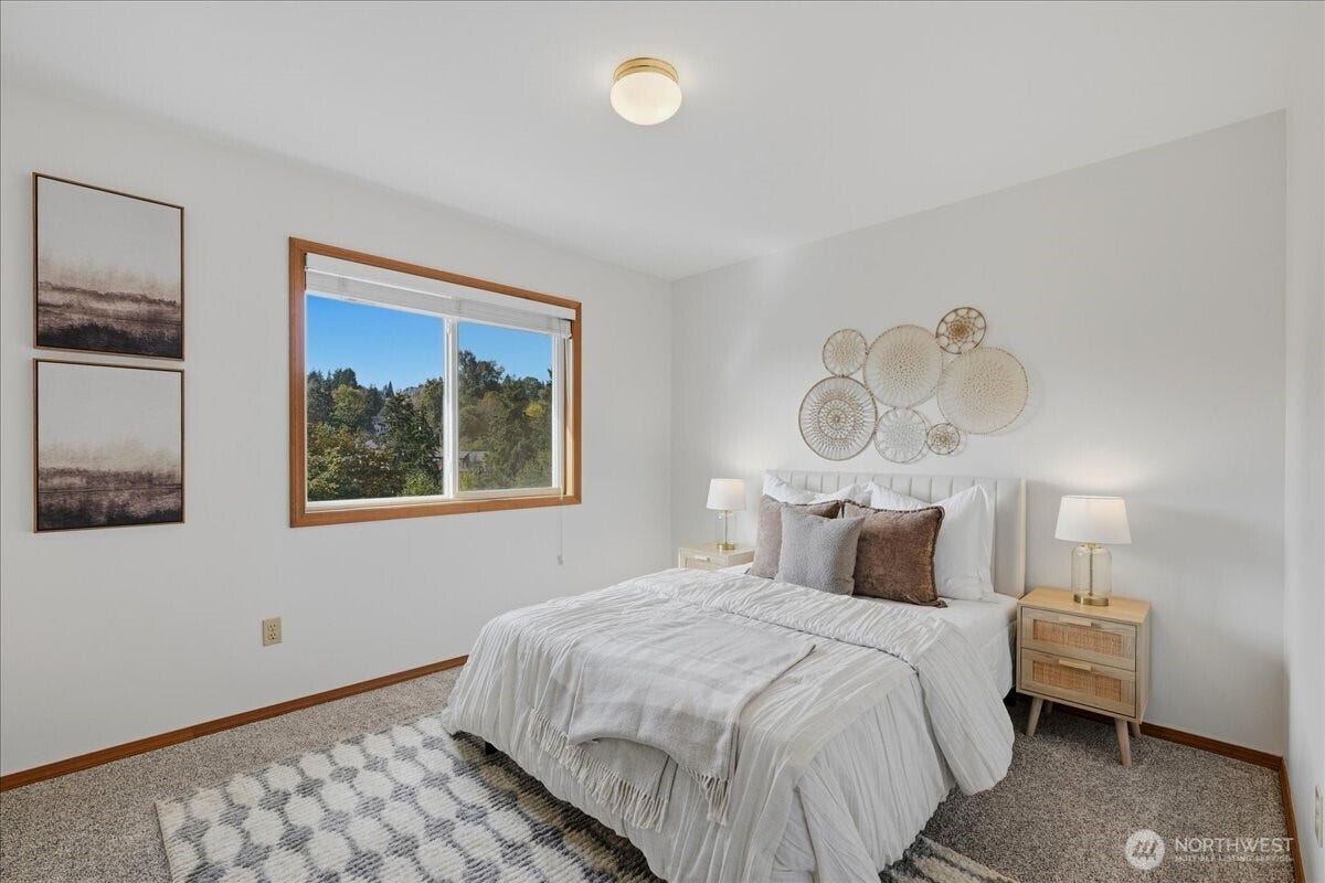 13408 SE 85th Street, Newcastle, WA 98059 2nd Bedroom upstairs is generously sized like all bedrooms in this home.