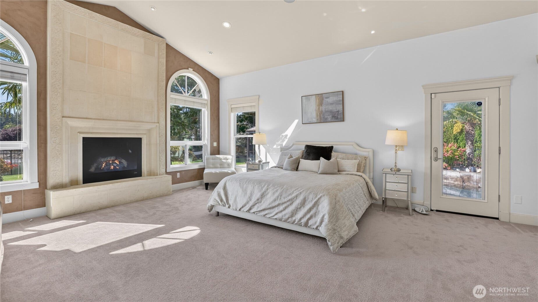 Primary Suite    The serene primary suite offers a true retreat, featuring a private walk-out patio that flows directly to the pool, creating an effortless connection to outdoor living. Inside, the suite includes a generous walk-in closet and a beautifully appointed hotel-inspired bathroom with elevated finishes and a calming, retreat-style design. A perfect blend of comfort, sophistication, and resort-level ambiance.