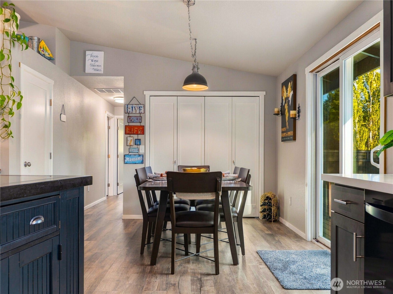 1409 1st Street, Port Townsend, WA 98368 Dining area features a spacious storage closet and pantryperfect for kitchen supplies, small appliances, pantry staples, and additional storage.