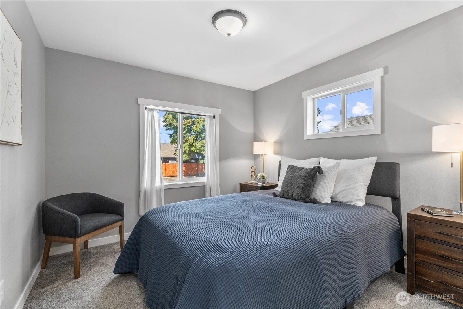 1020 S 43rd Street, Tacoma, WA 98418 A Transom Window adds more natural light to this Main Floor Bedroom.