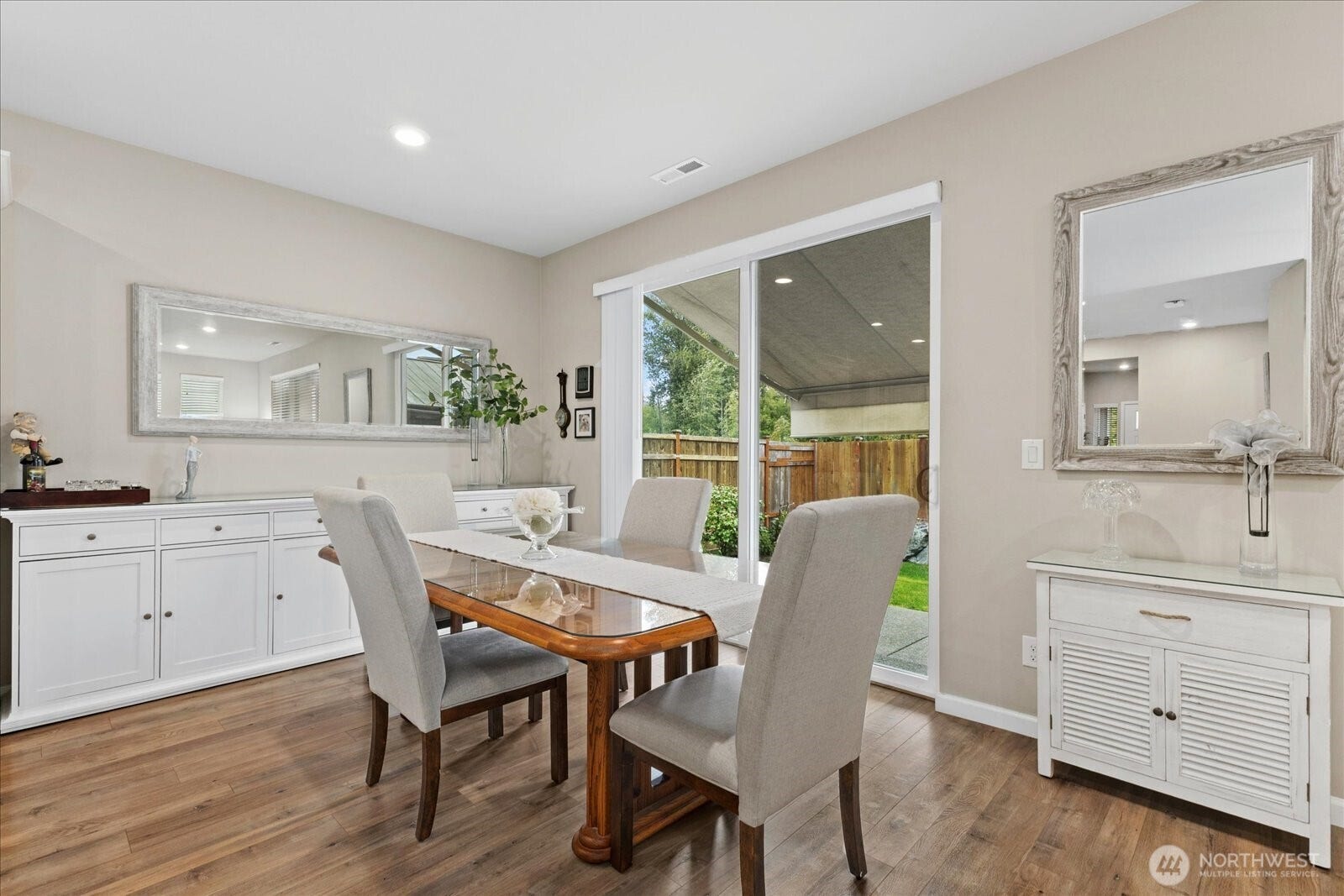 10419 11th Street Ct E, Edgewood, WA 98372 Enjoy the garden views from the spacious Dining space that allows large dinner parties, inside and out!