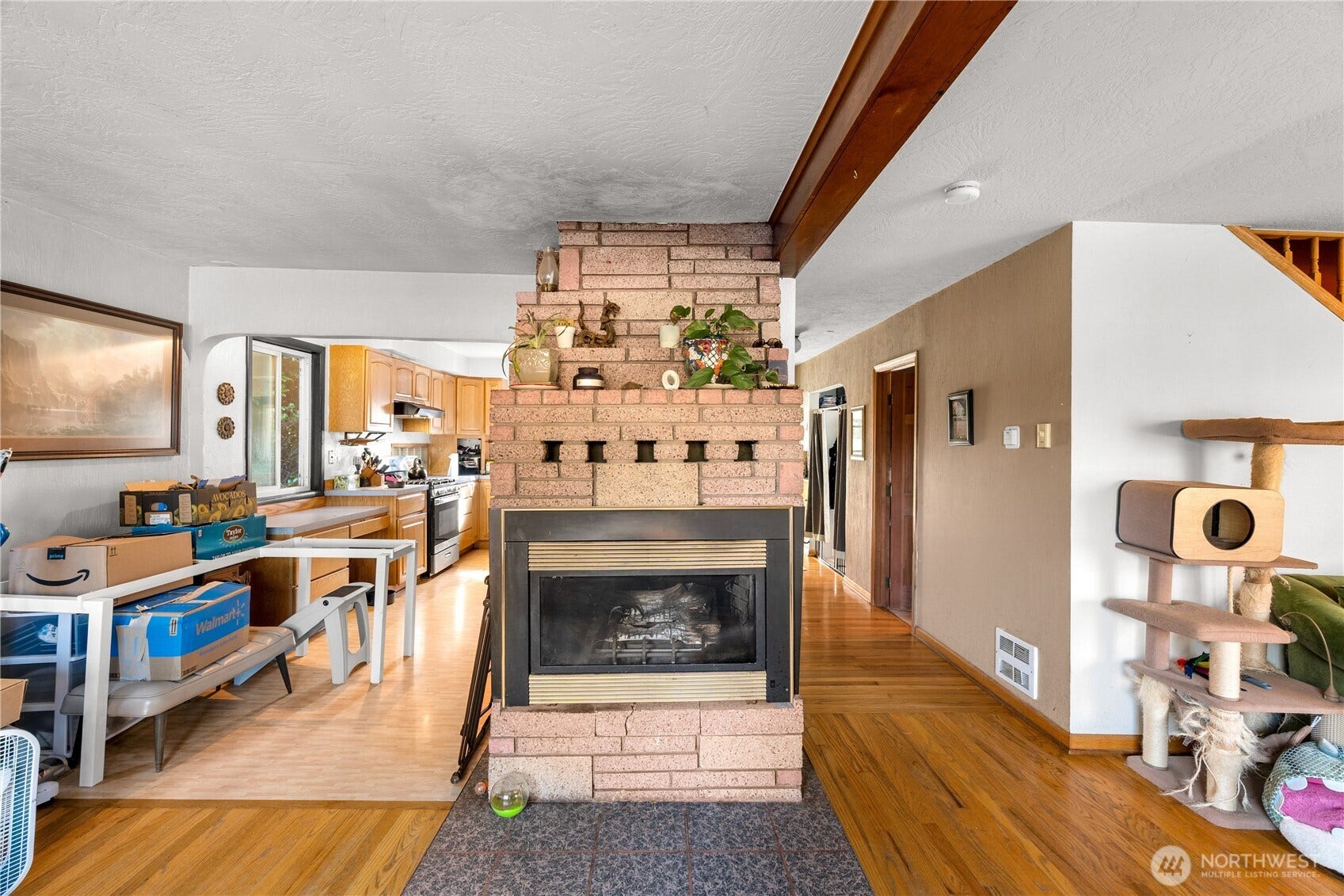 Propane fireplace