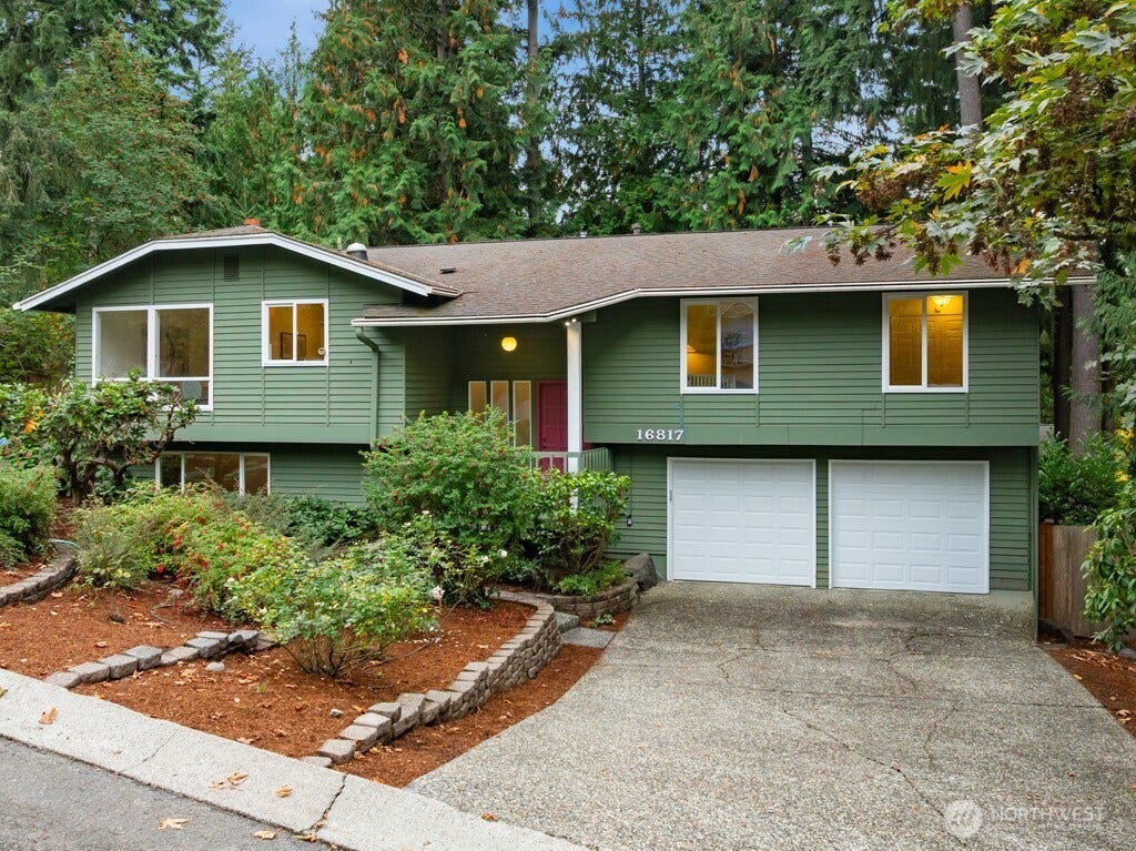 16817 NE 91st Street, Redmond, WA 98052 Large 2-car garage with newer insulated garage doors plus extra driveway parking