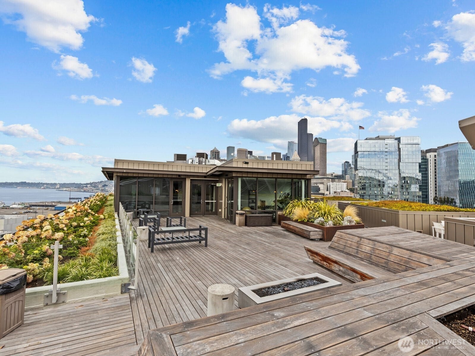 Gather around the firepit, or lay out for some rays.