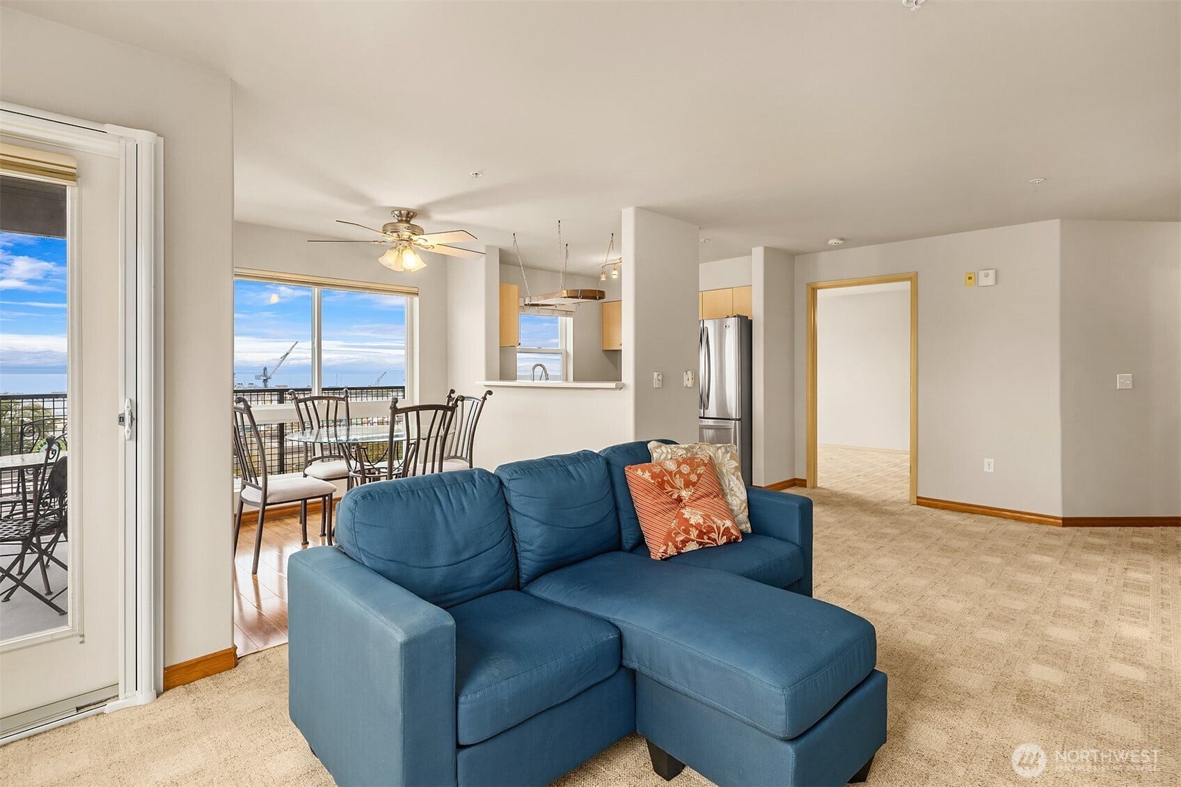 Spacious living area.