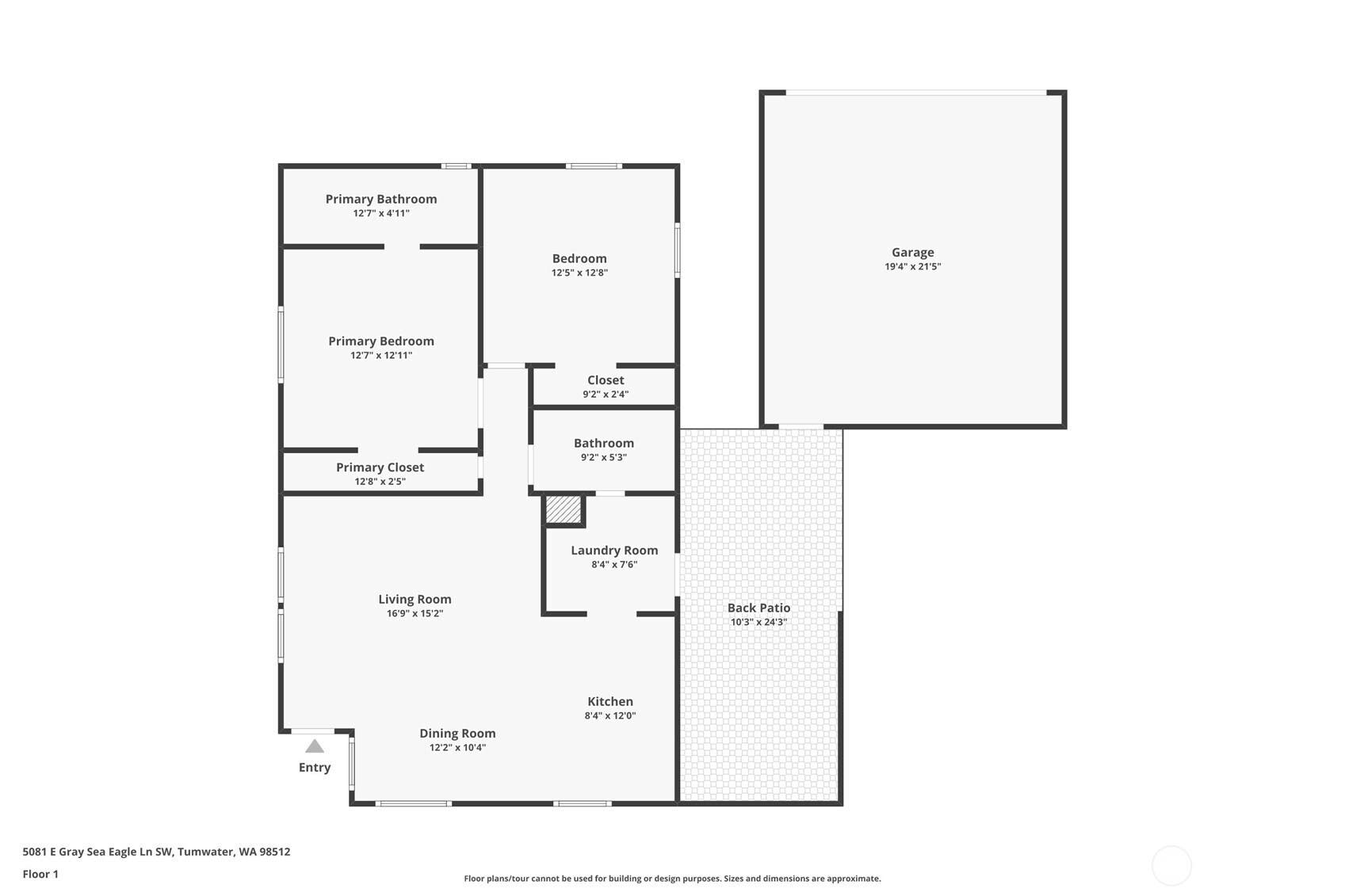 5081 E Gray Sea Eagle Lane SW, Tumwater, WA 98512 Floorplan layout
