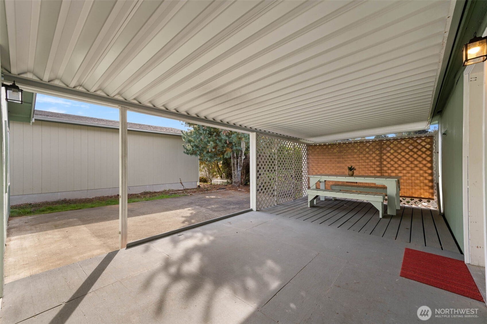 5081 E Gray Sea Eagle Lane SW, Tumwater, WA 98512 Private back patio and fenced in back yard.