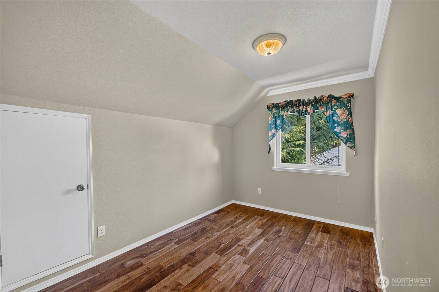 Open office area with extra storage closet.