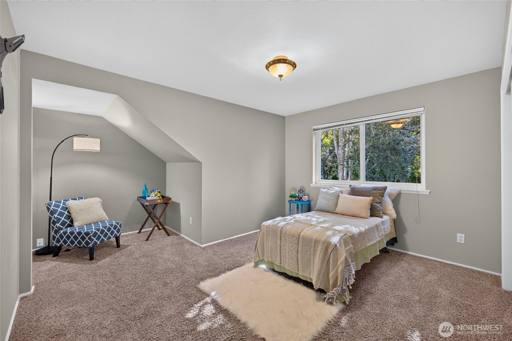 Upstairs features this large 2nd bedroom.