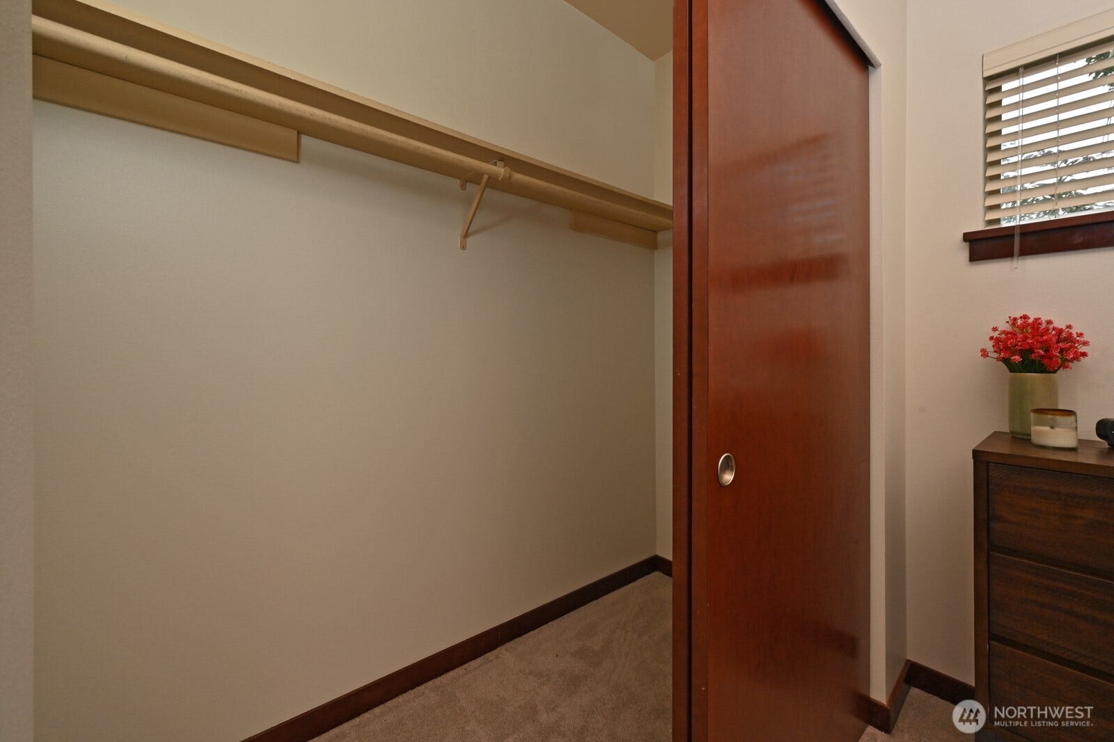 Portable AC unit in closet stays with home