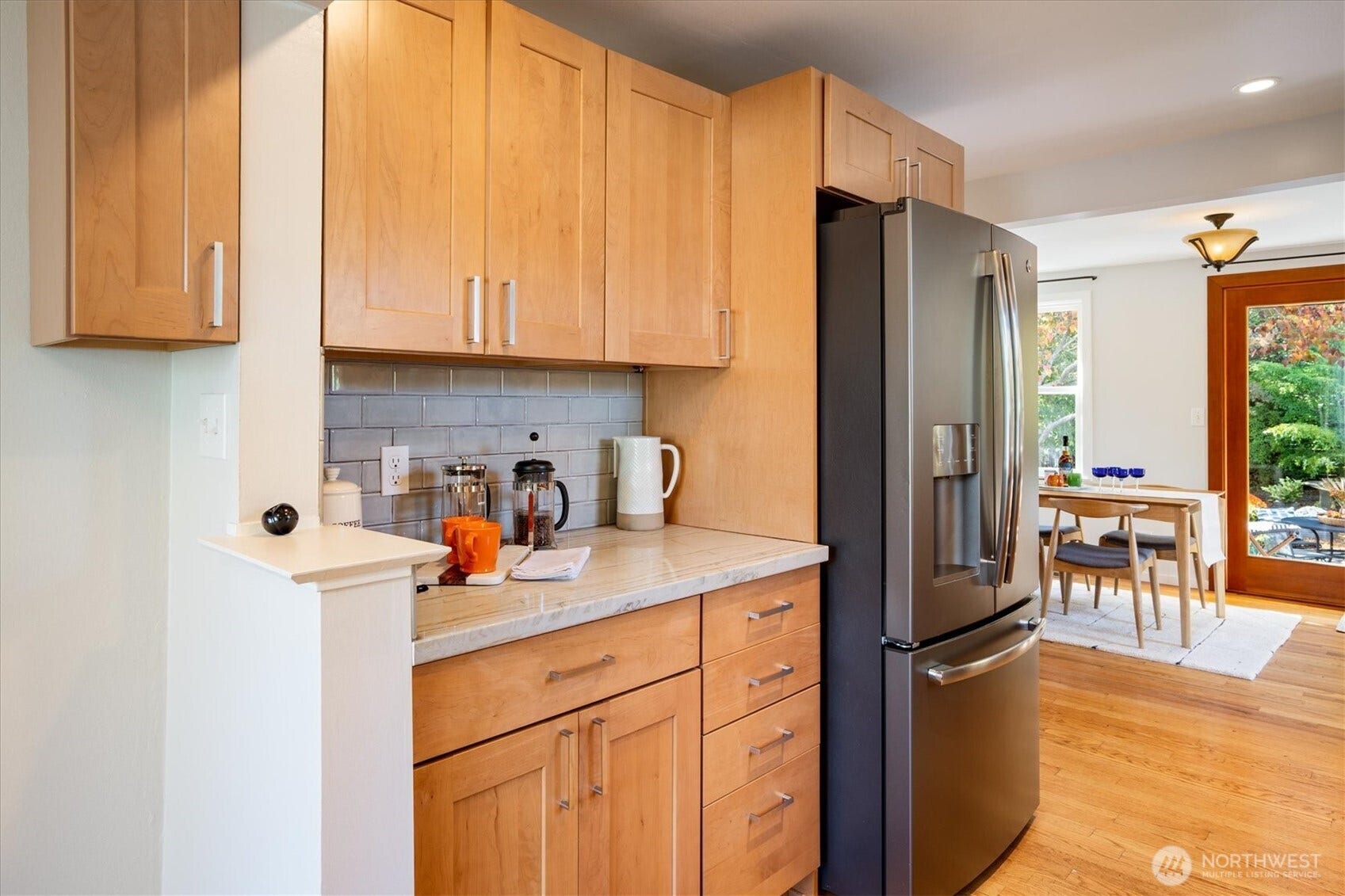 10523 13th Avenue NW, Seattle, WA 98177 The kitchen design features tons of cabinetry for every little thing and deep countertops.