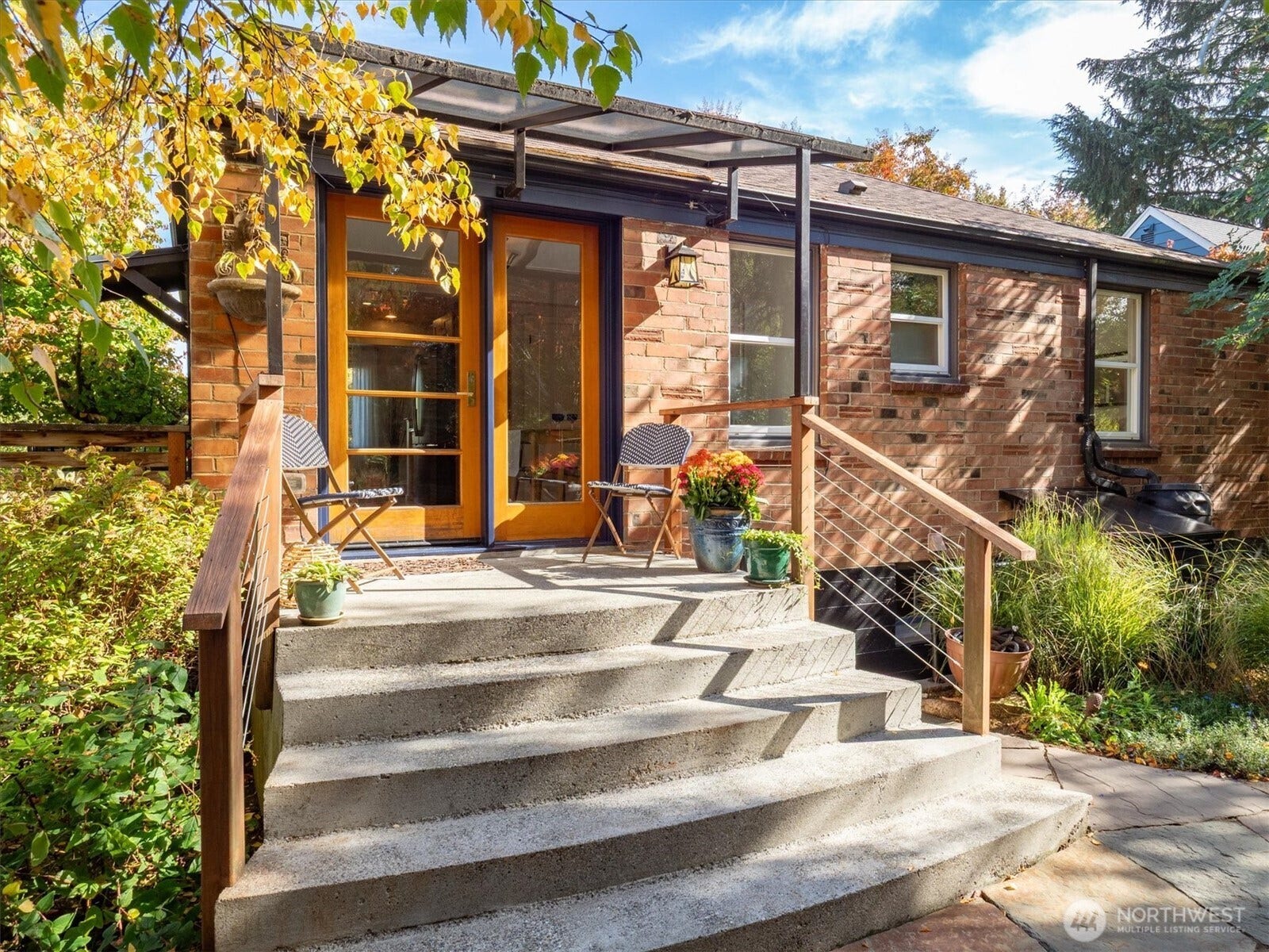 10523 13th Avenue NW, Seattle, WA 98177 The charming back porch is covered with a custom built awning, just perfect!