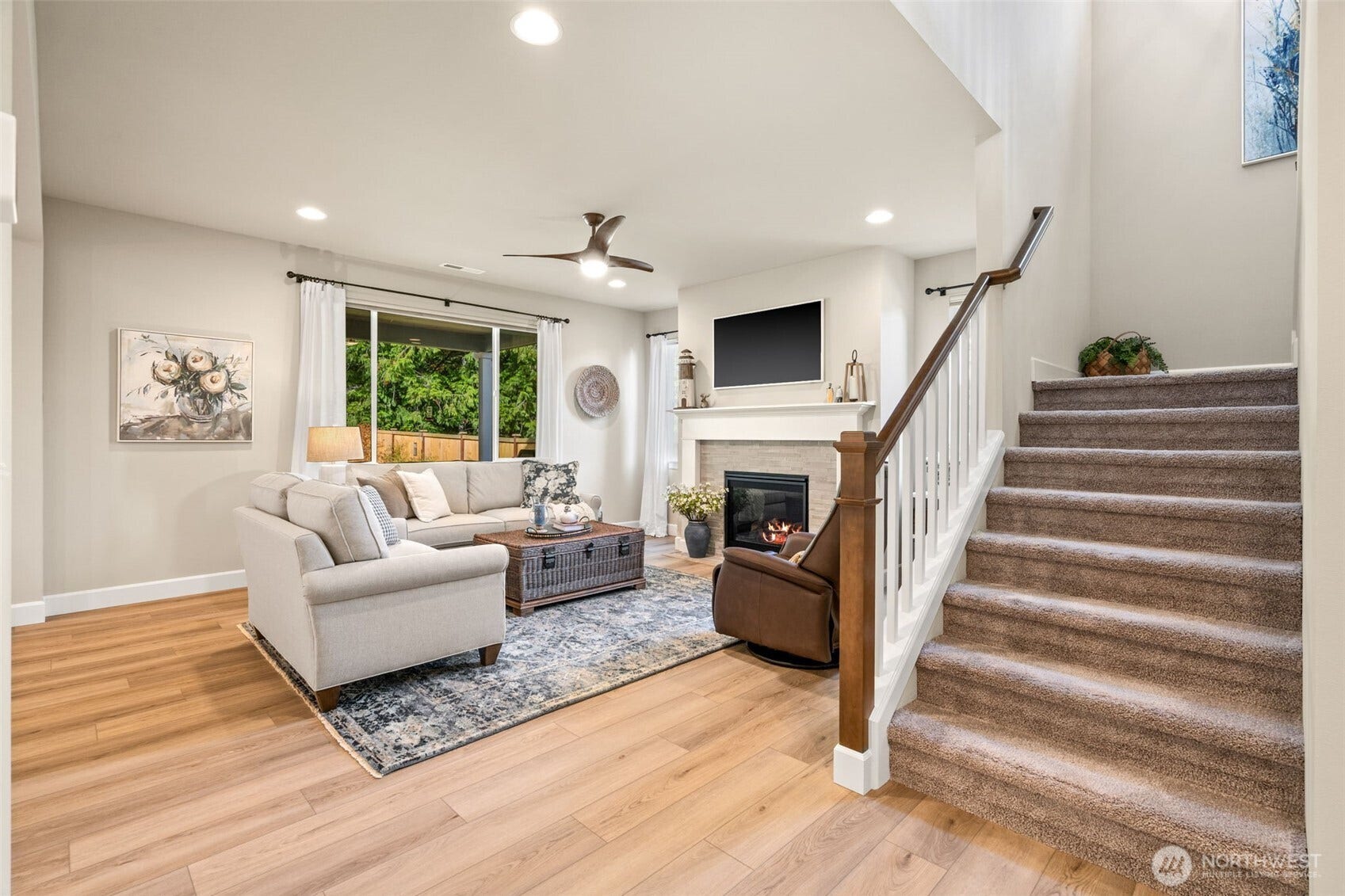 open concept living room