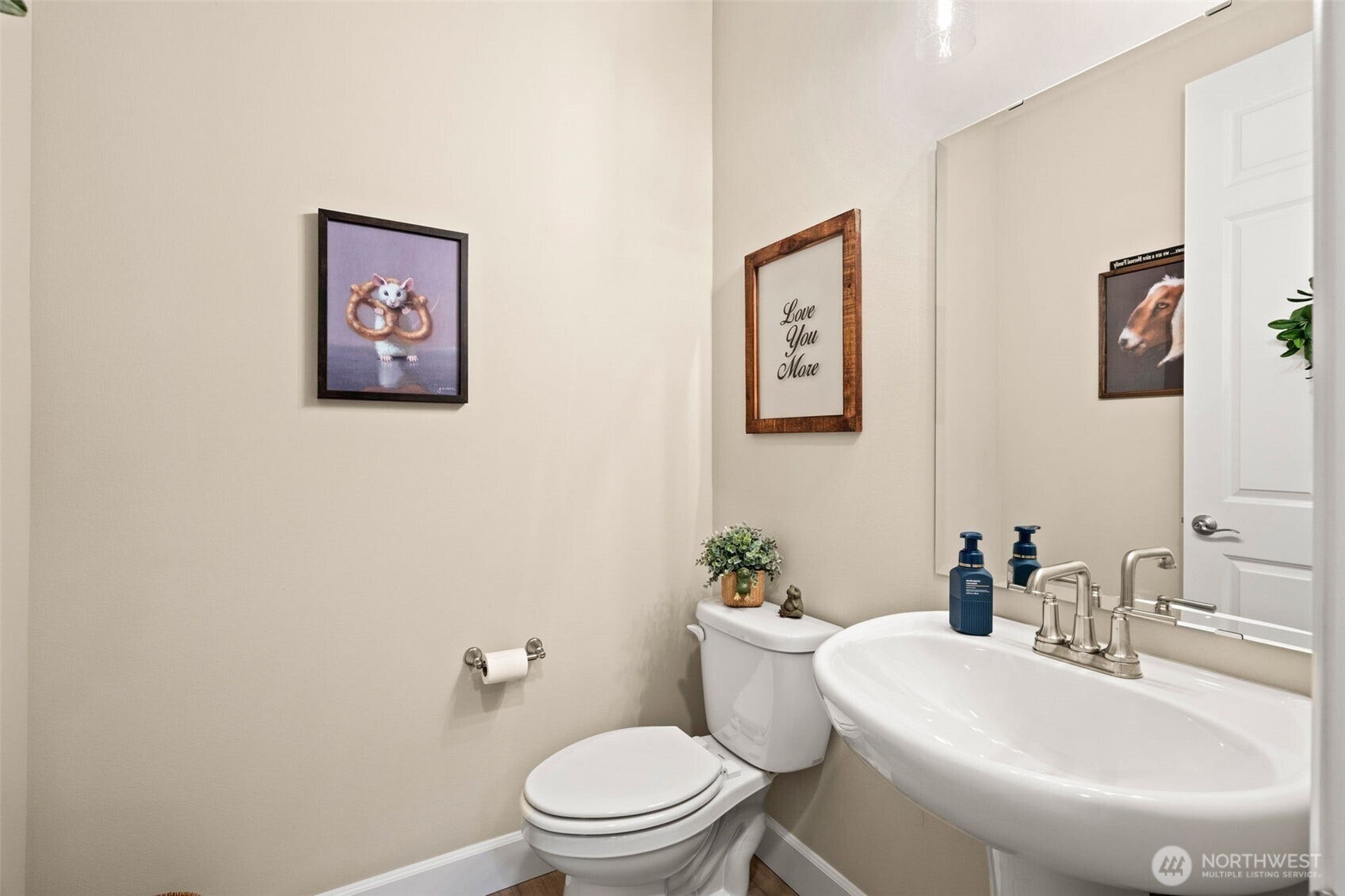 downstairs half bath