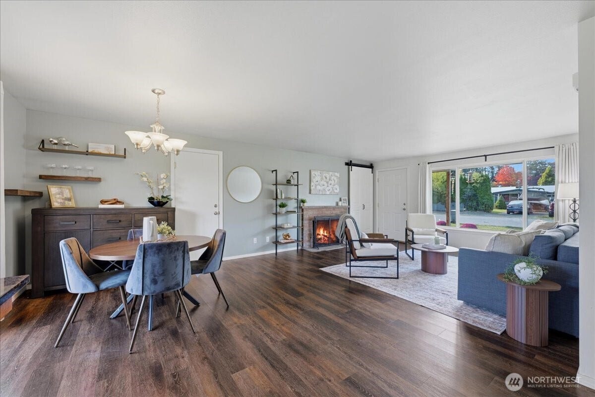 20807 3rd Avenue W, Lynnwood, WA 98036 Beautiful and durable luxury vinyl plank flooring, installed in 2020, flows throughout the home for a warm, cohesive look