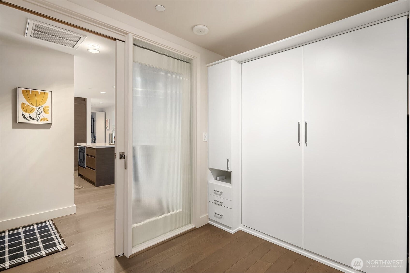 583 Battery Street, #3604N, Seattle, WA 98121 New murphy bed in den....this can be a guest bedroom or one's office