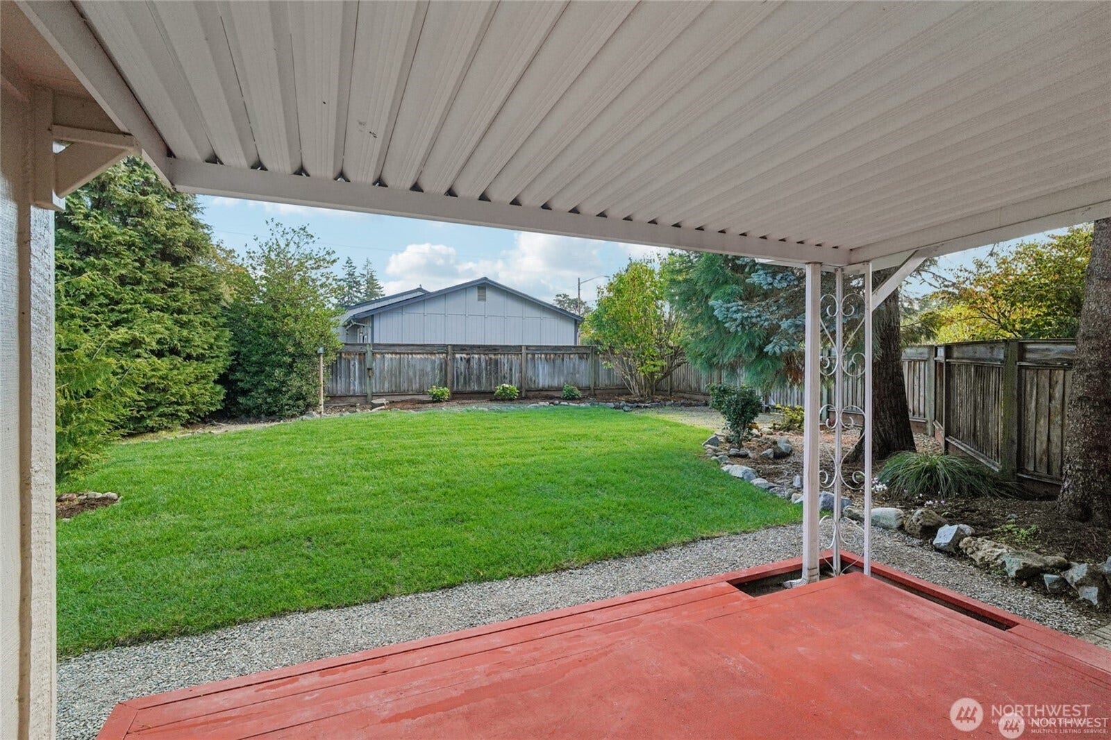 9315 121st Street SW, Lakewood, WA 98498 View of your luch lawn from your covered private back deck