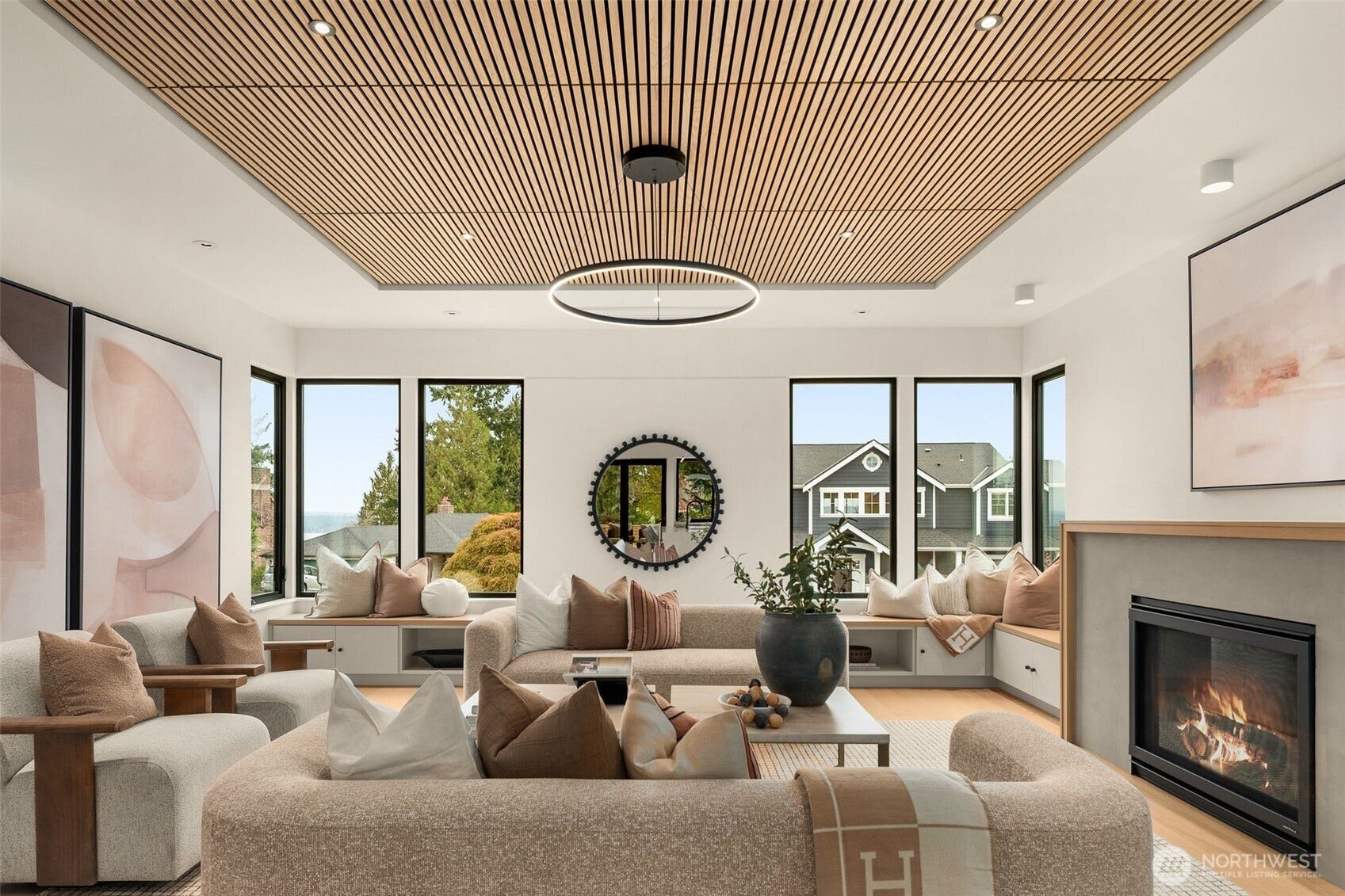 6021 Princeton Avenue NE, Seattle, WA 98115 Custom built-ins and ample natural light.
