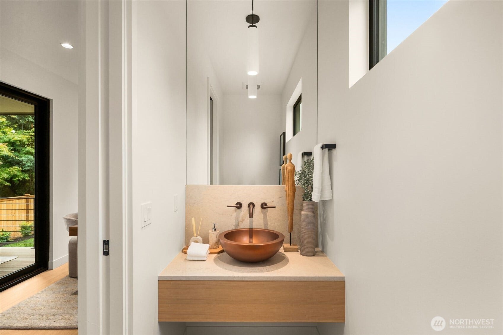 6021 Princeton Avenue NE, Seattle, WA 98115 Stylish main floor powder room.