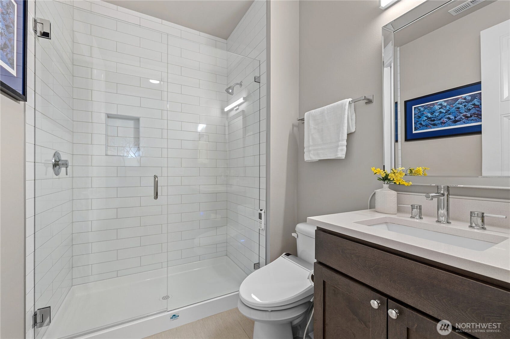 Main Floor Bathroom. Next to the Main Floor Bedroom.