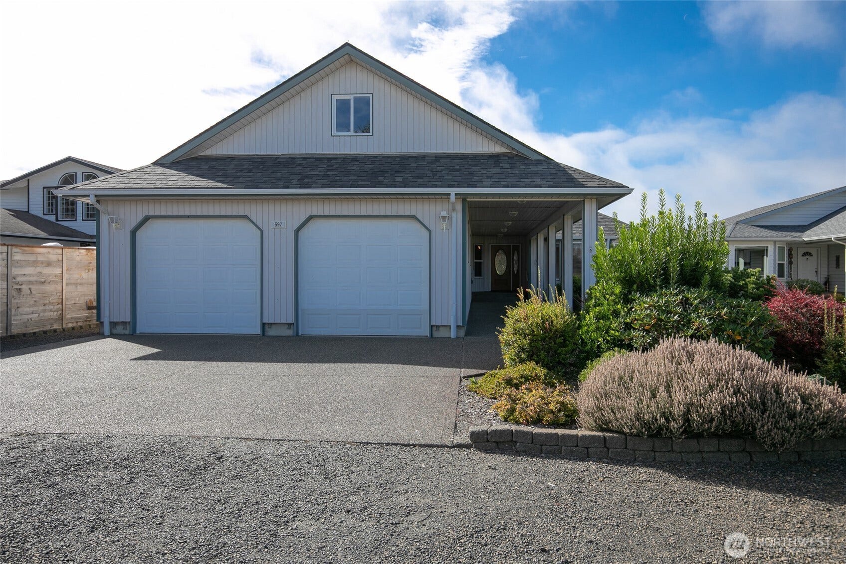 Extra deep 4 car garage