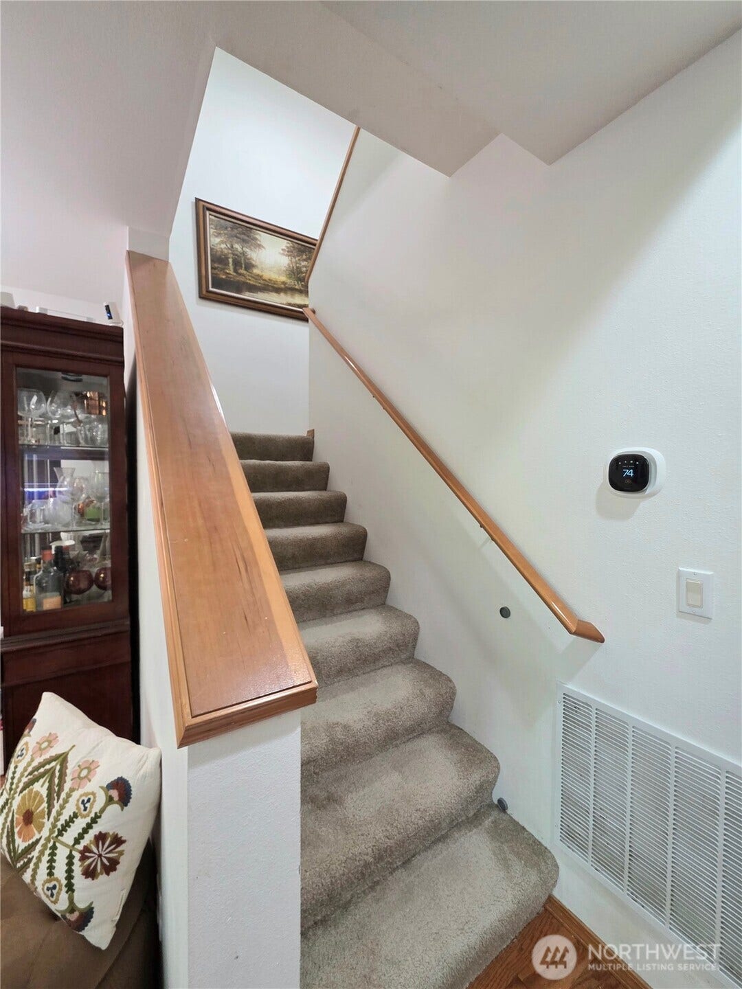 18866 108th Lane SE, Renton, WA 98055 Stairs leading to the upper level loft and bedrooms.