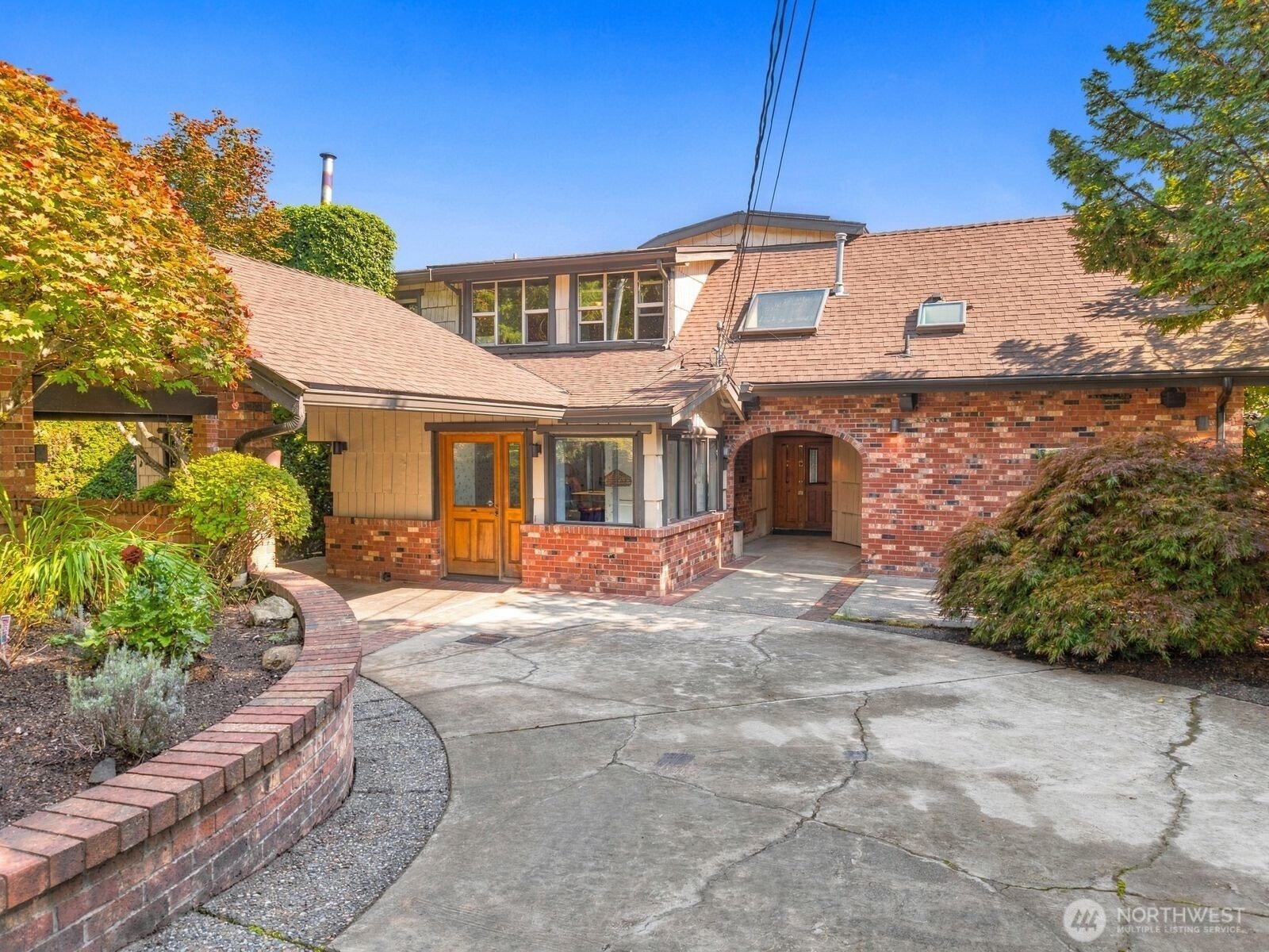 Circular Driveway.  This Home once served as a Resort on Lake Stevens