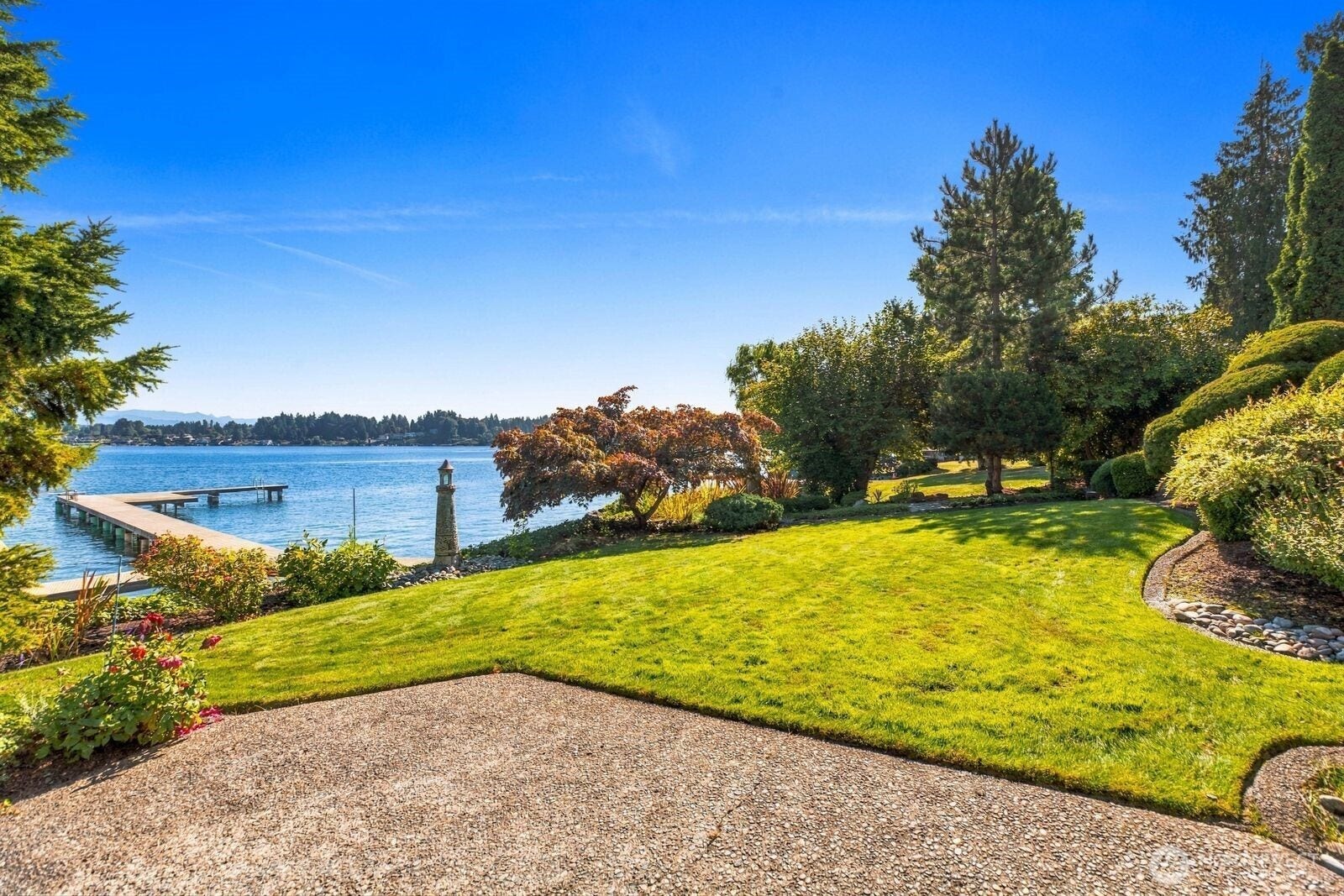 The entire Estate has Manicured Grounds.