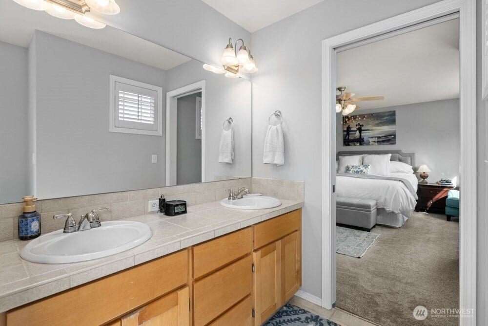 Relax and recharge in the spacious 5-piece ensuite, complete with everything you need to start and end your day.