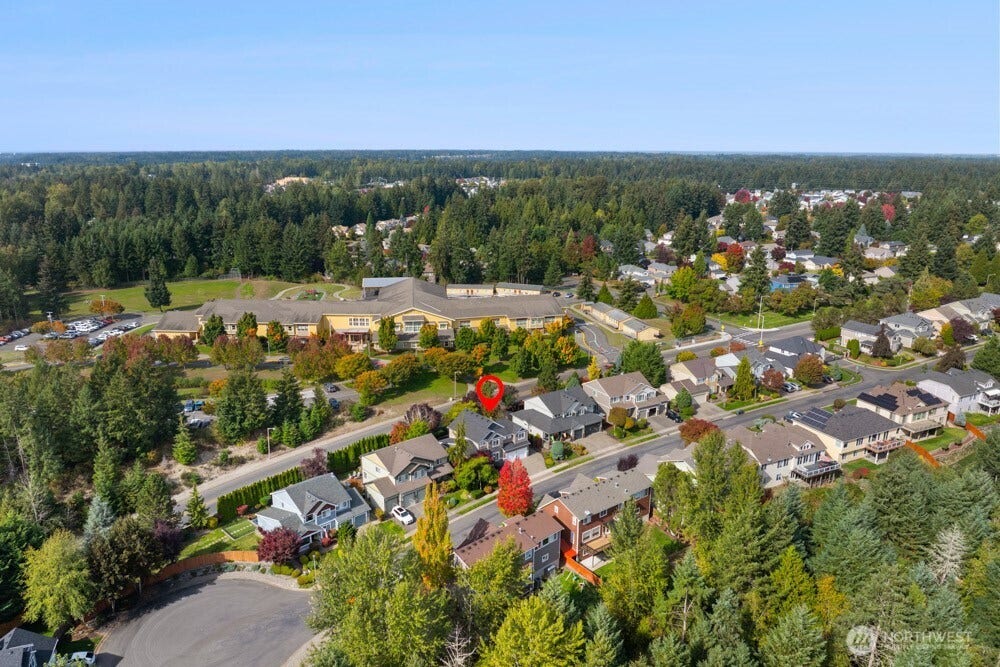 Conveniently tucked at the end of a dead-end street, offering a quieter, more private setting.