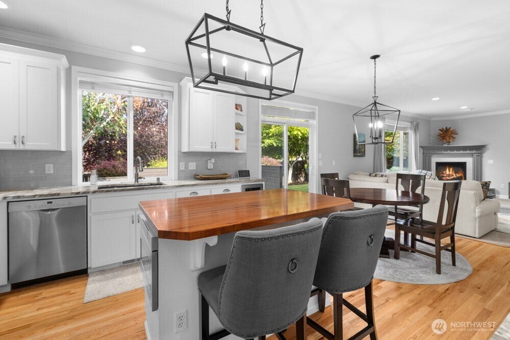 The kitchen is the heart of the home, and this generous island is the perfect spot to gather, connect and hang out.