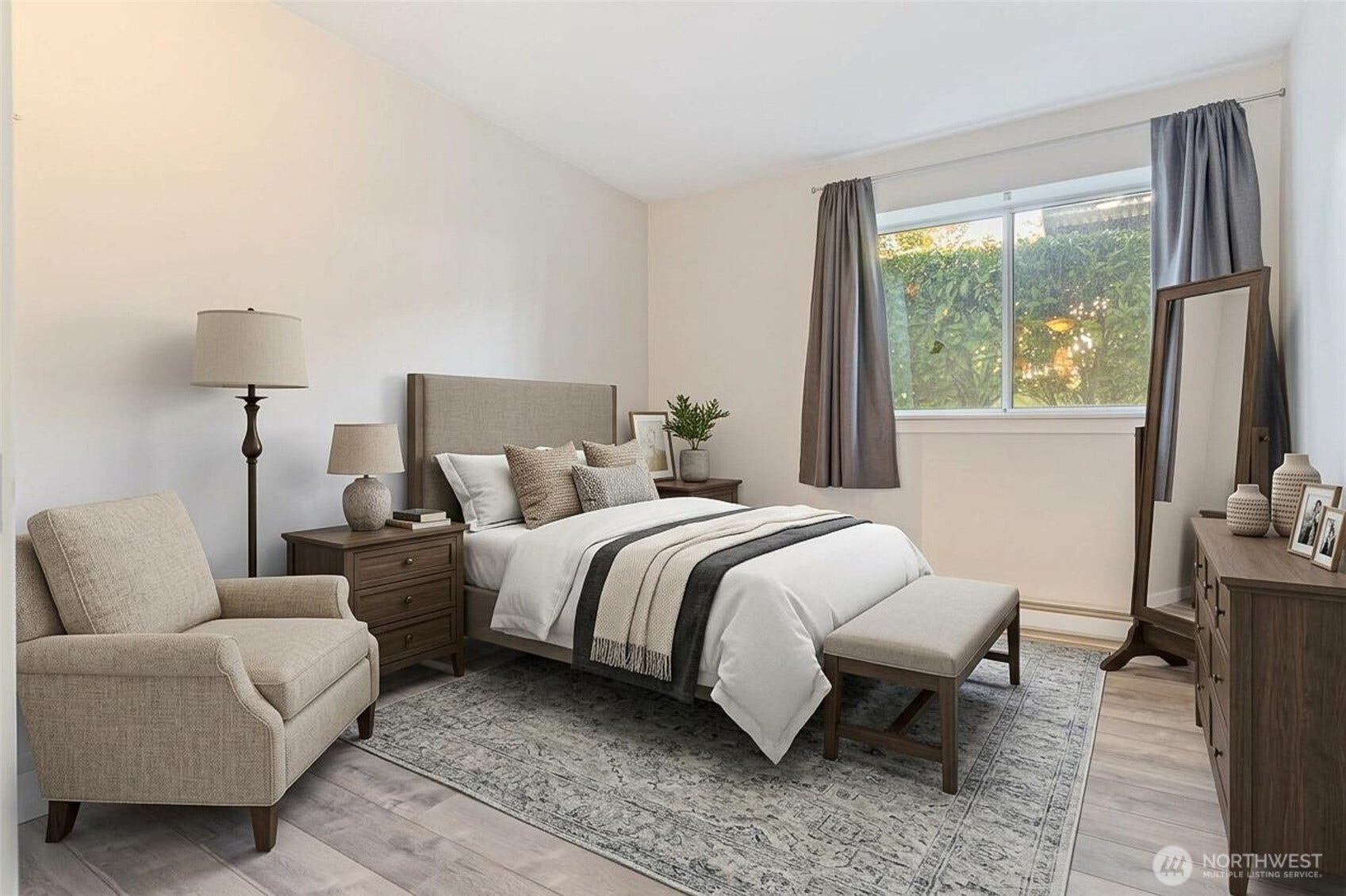 15415 35th Avenue W, #F105, Lynnwood, WA 98087 Virtually Staged Bedroom #1