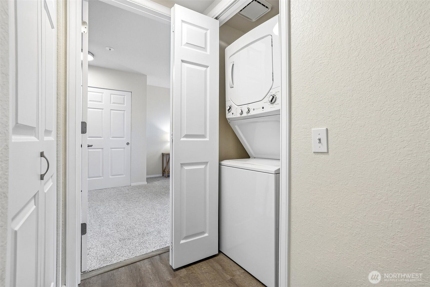 Hall Stacked W/D in unit