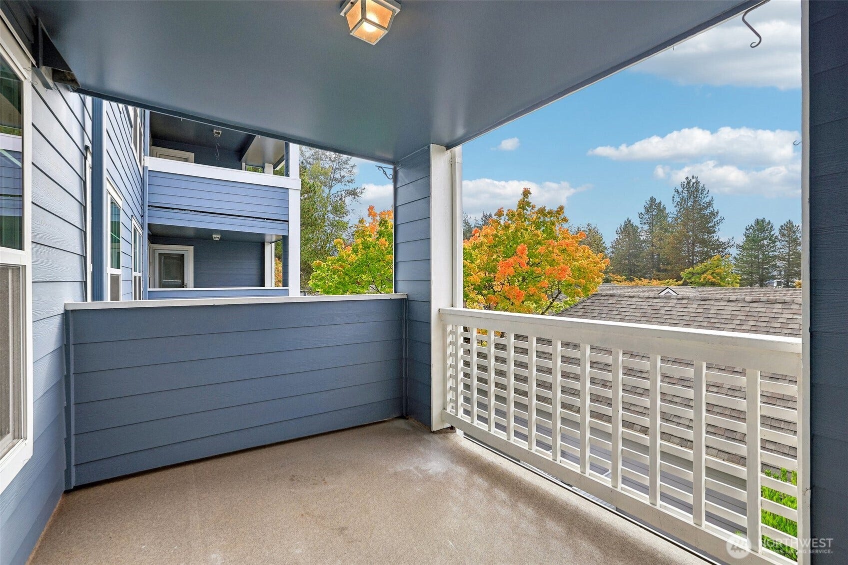 Private covered deck