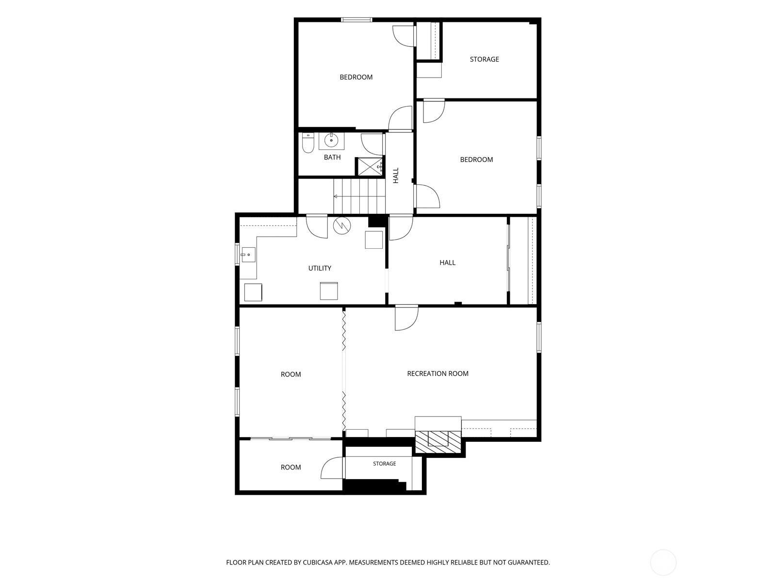 1910 N Union Avenue, Tacoma, WA 98406 Downstairs floor Plan