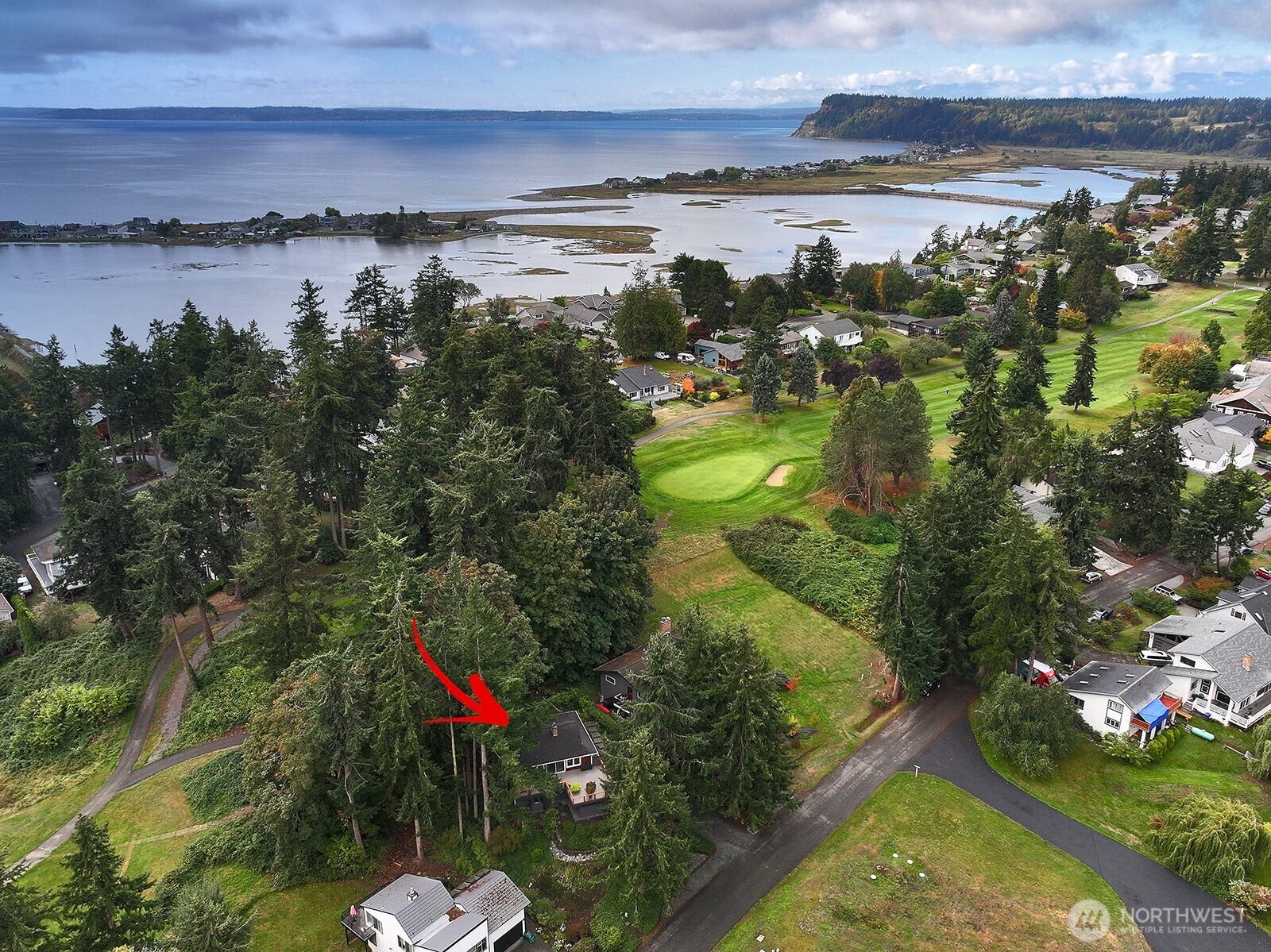 2496 Discovery Place, Langley, WA 98260 Aerial view!