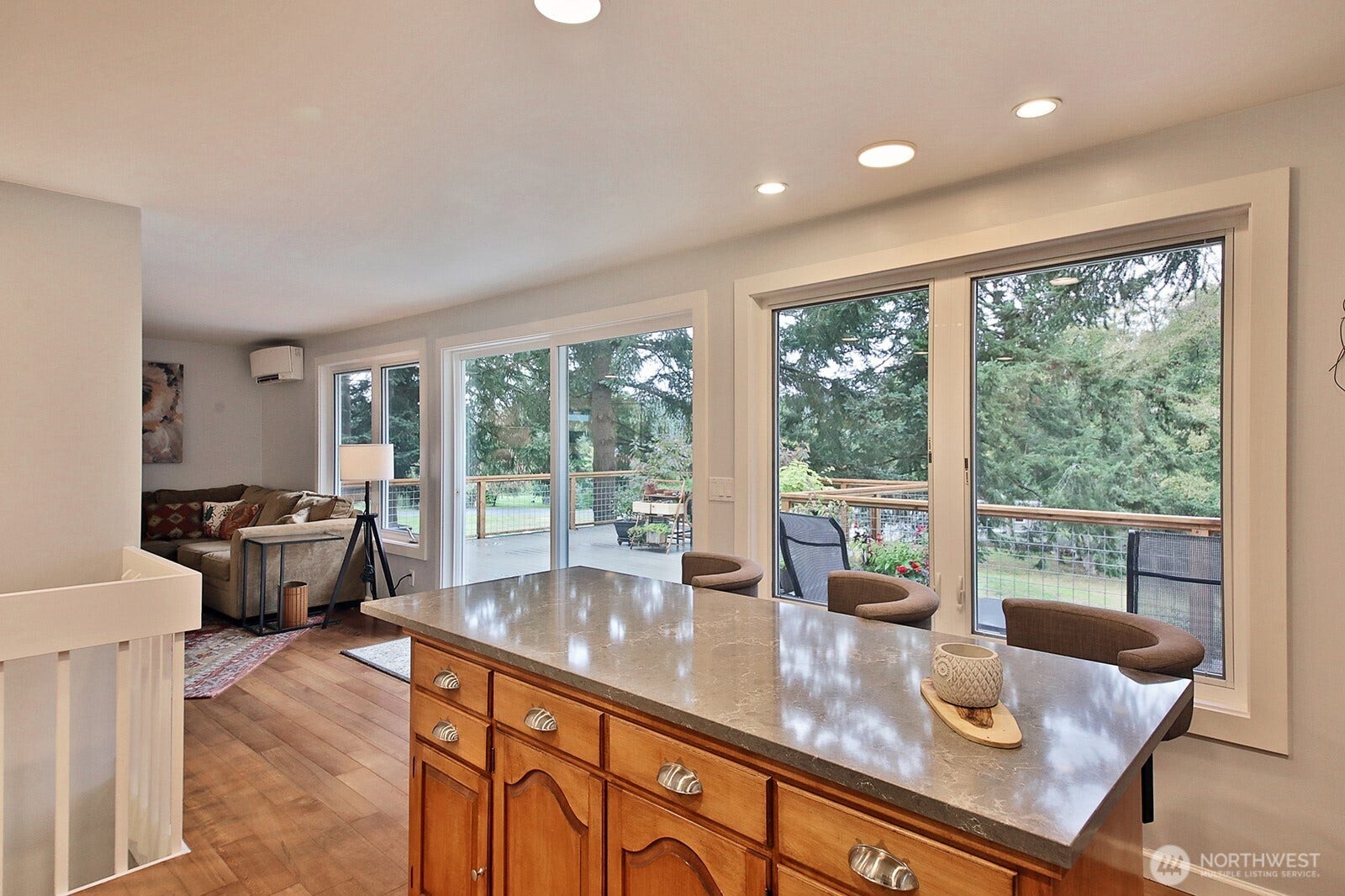 2496 Discovery Place, Langley, WA 98260 Looking out from the kitchen.