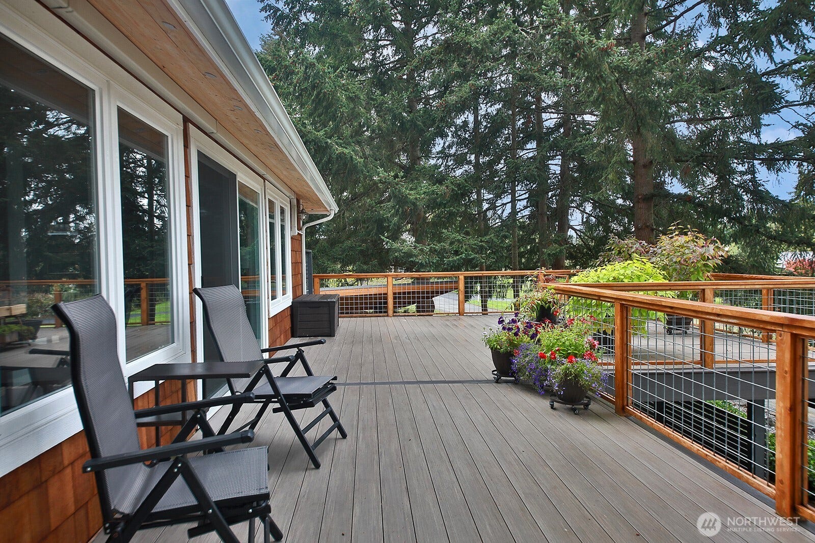 2496 Discovery Place, Langley, WA 98260 Extended deck. Great space for setting up your outdoor furniture, garden boxes and flower pots.