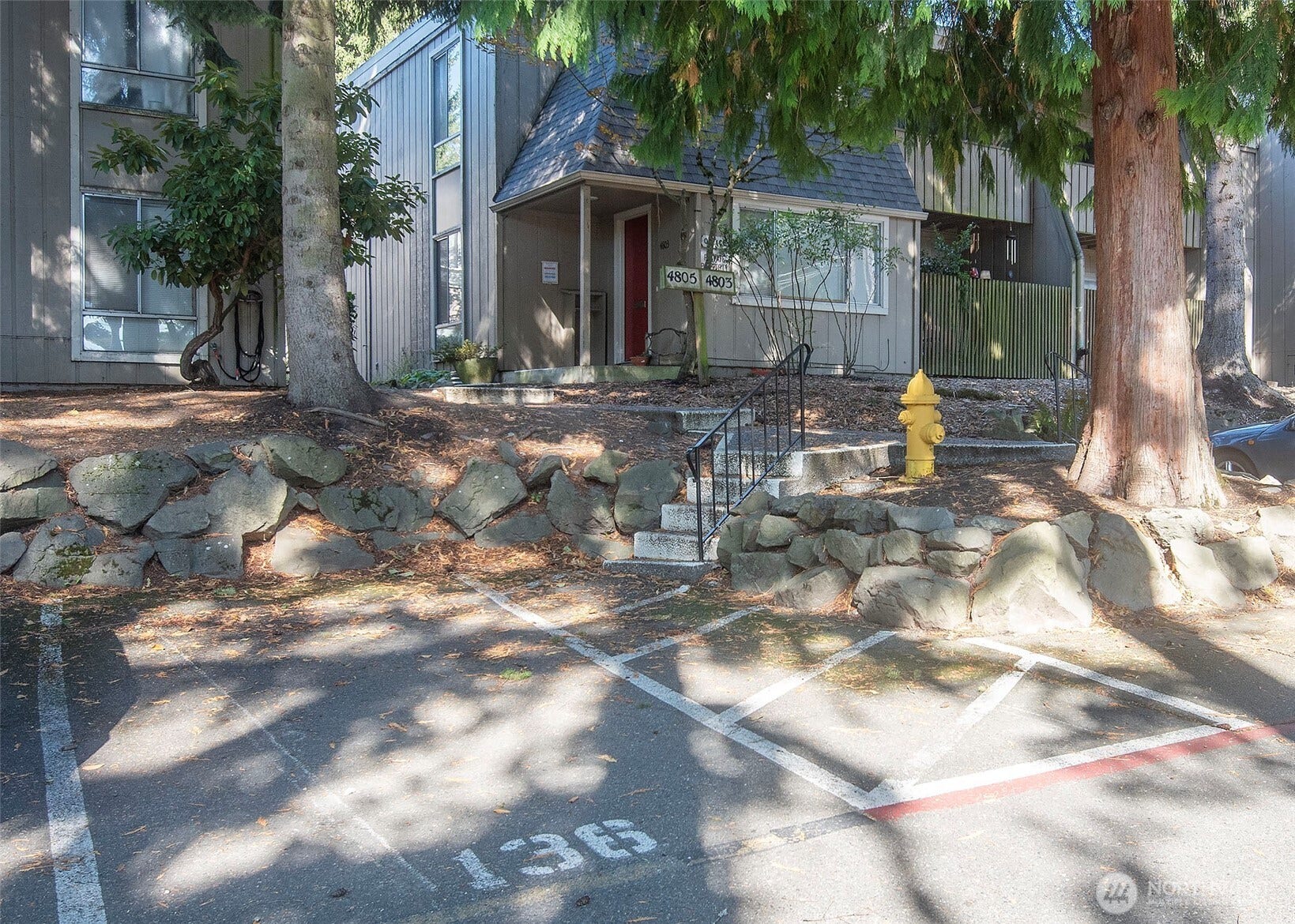 4805 180th Street SW, #F108, Lynnwood, WA 98037 Parking Space is Conveniently located Close to the Unit .. Manager's Ofc, just a few stairs up ..