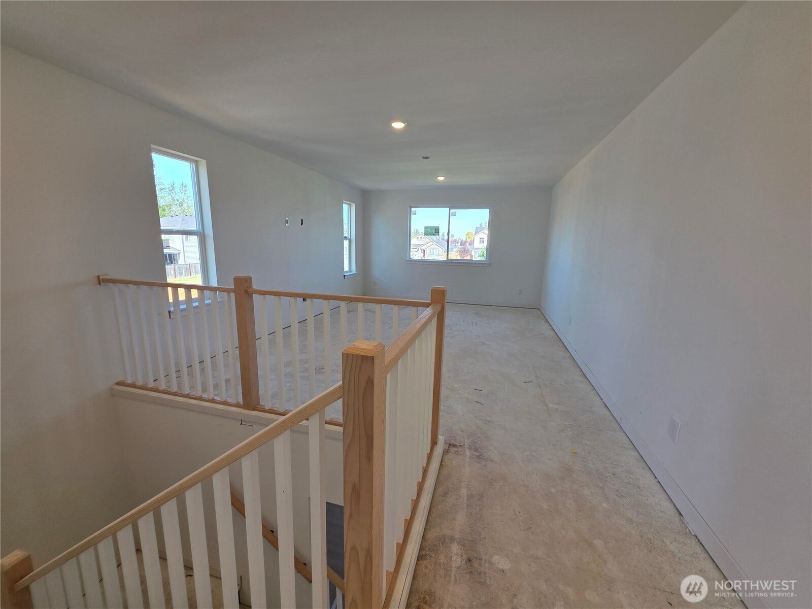 top of stairs looking at the loft