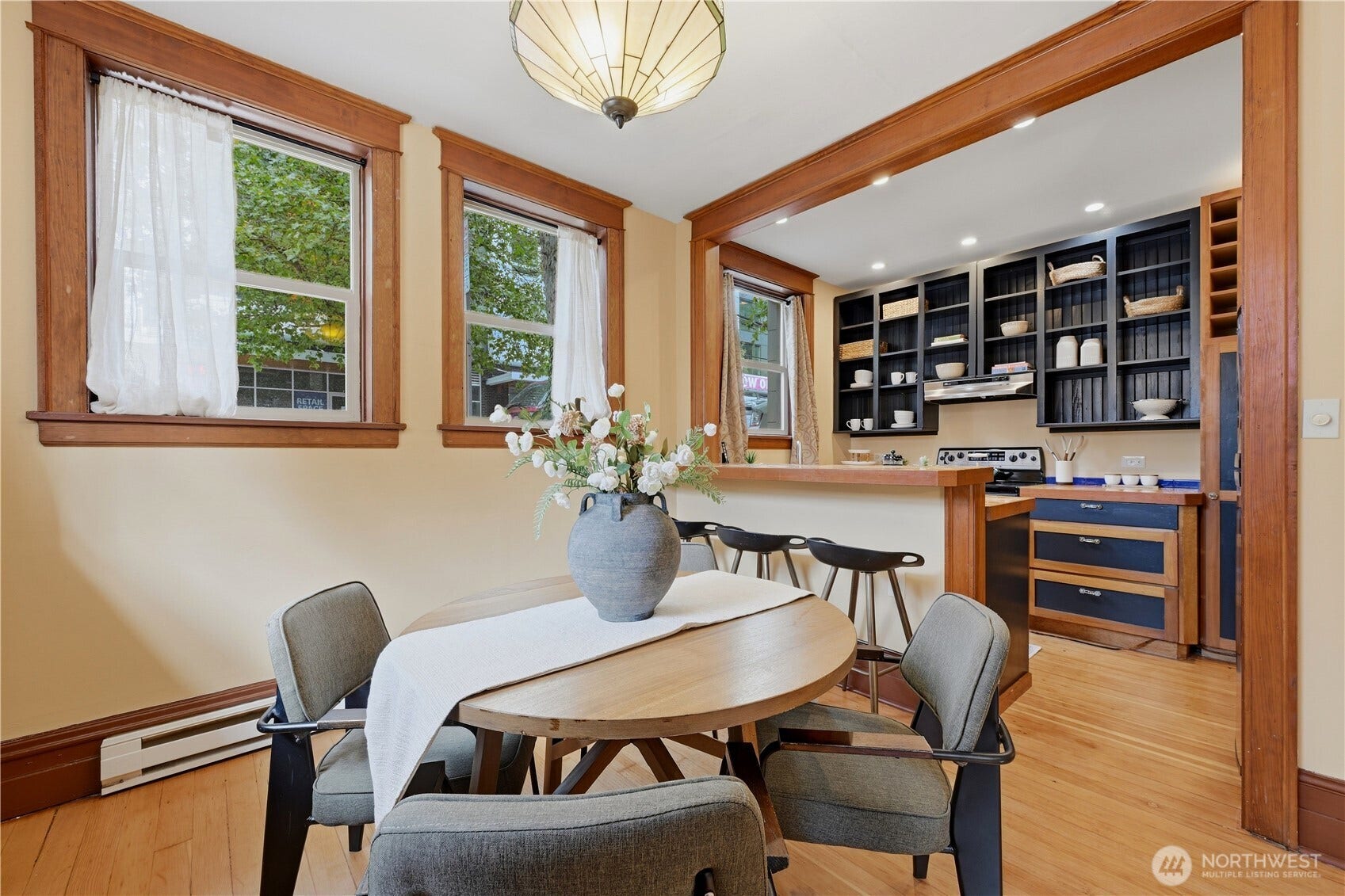 7 Harrison Street, #2, Seattle, WA 98109 A closer look at the dining area with the fabulous open kitchen.