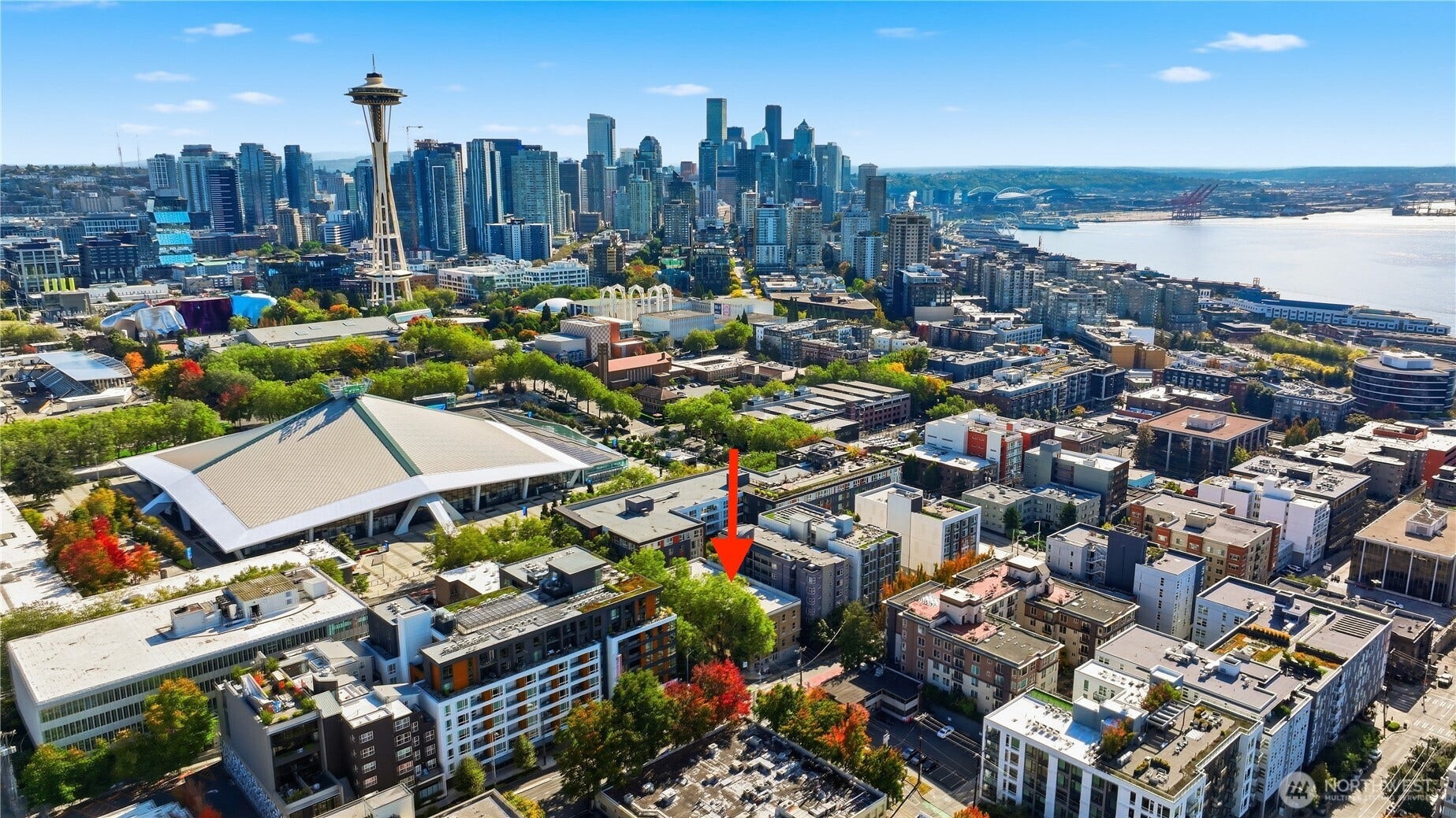 7 Harrison Street, #2, Seattle, WA 98109 You can see how close you are to Climate Pledge Arena (1 block).