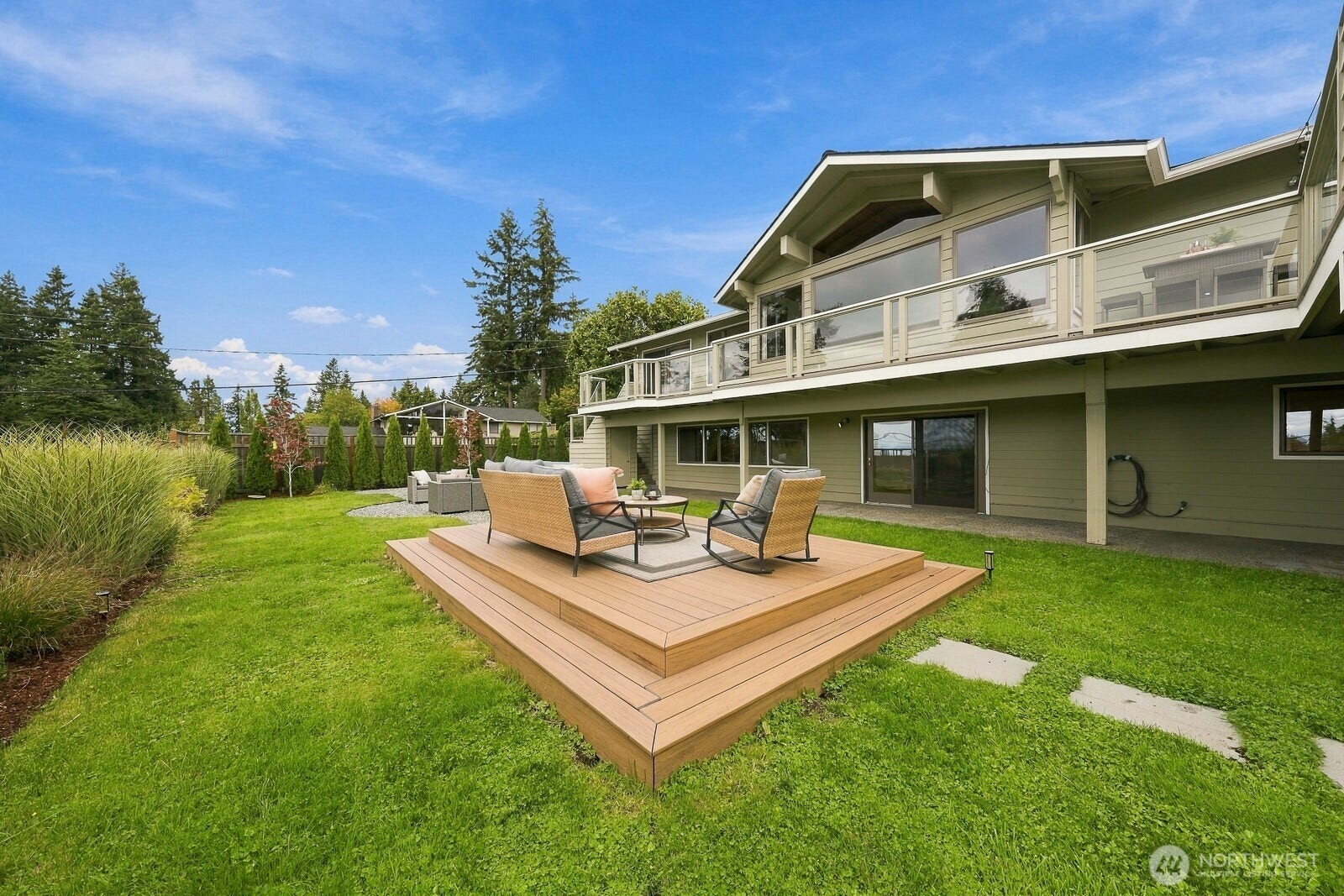 7114 164th Street SW, Edmonds, WA 98026 Backyard with western views