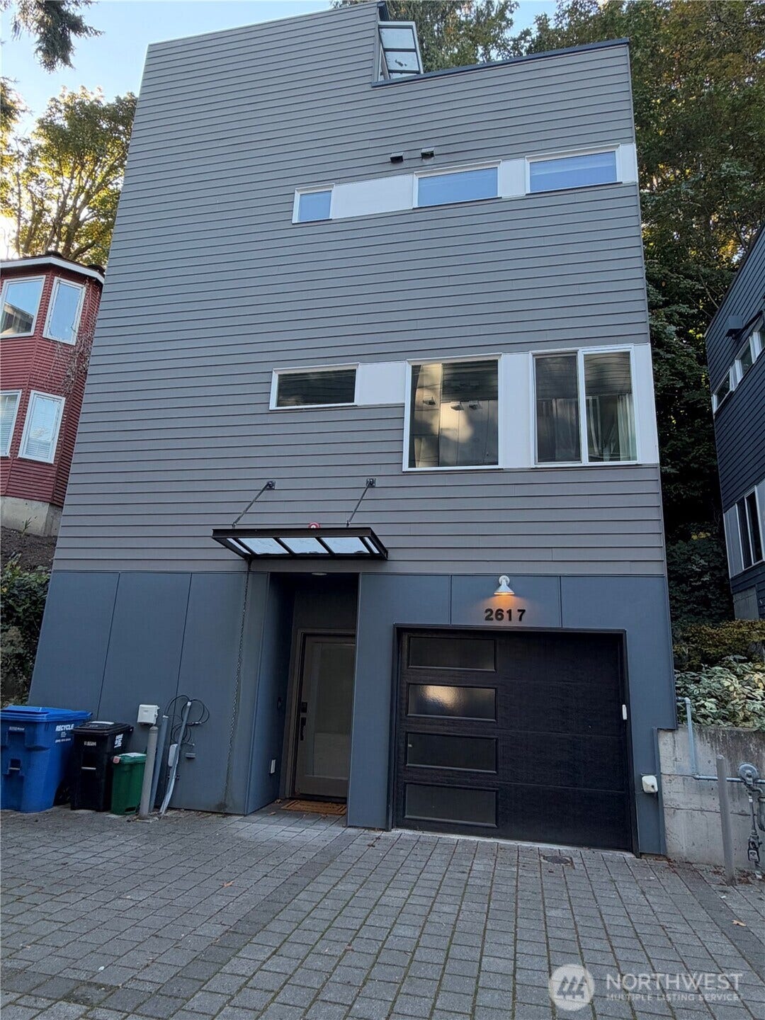 2617 3rd Avenue W, Seattle, WA 98119 Front door and garage