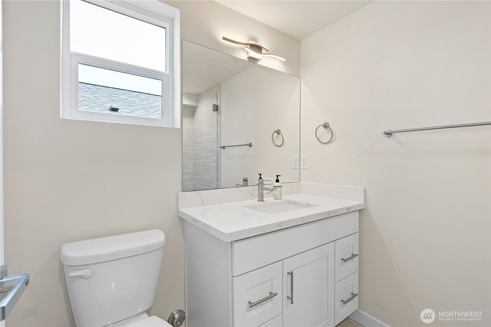8043 19th Avenue NE, Seattle, WA 98115 3/4 bath on the lower level.