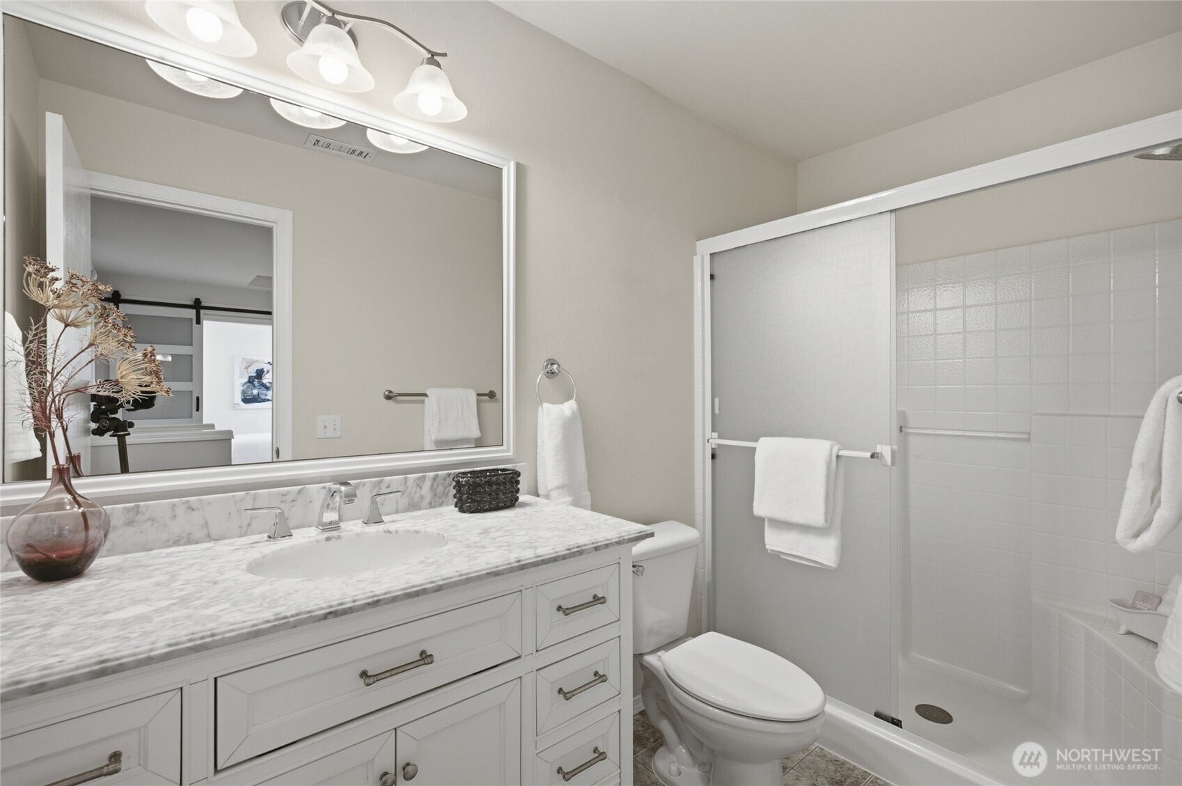 Every bathroom has been thoughtfully updated.