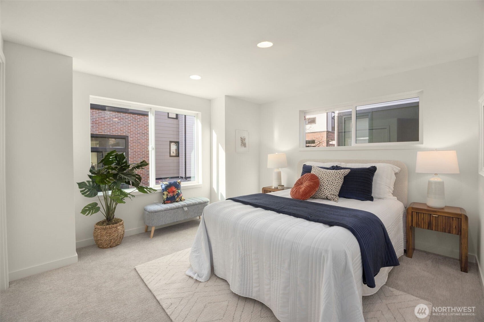 Room for a king bed and a seating area