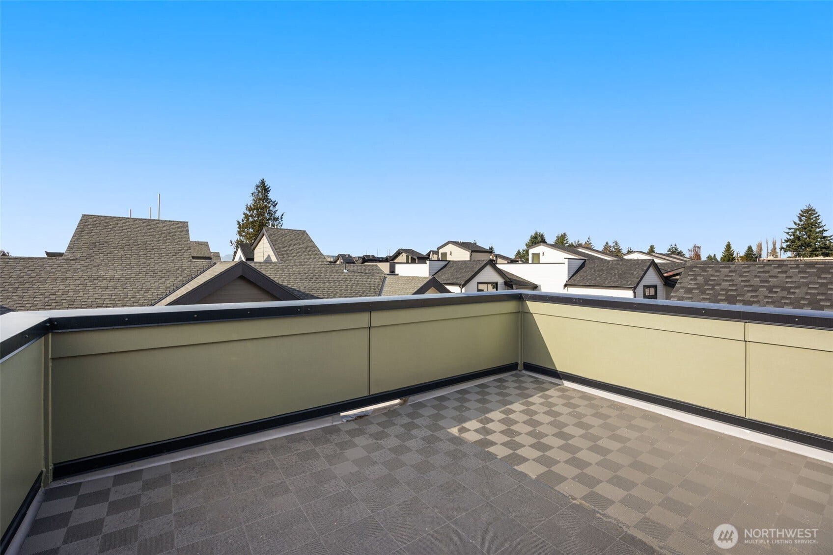 Capped off with a rooftop  deck