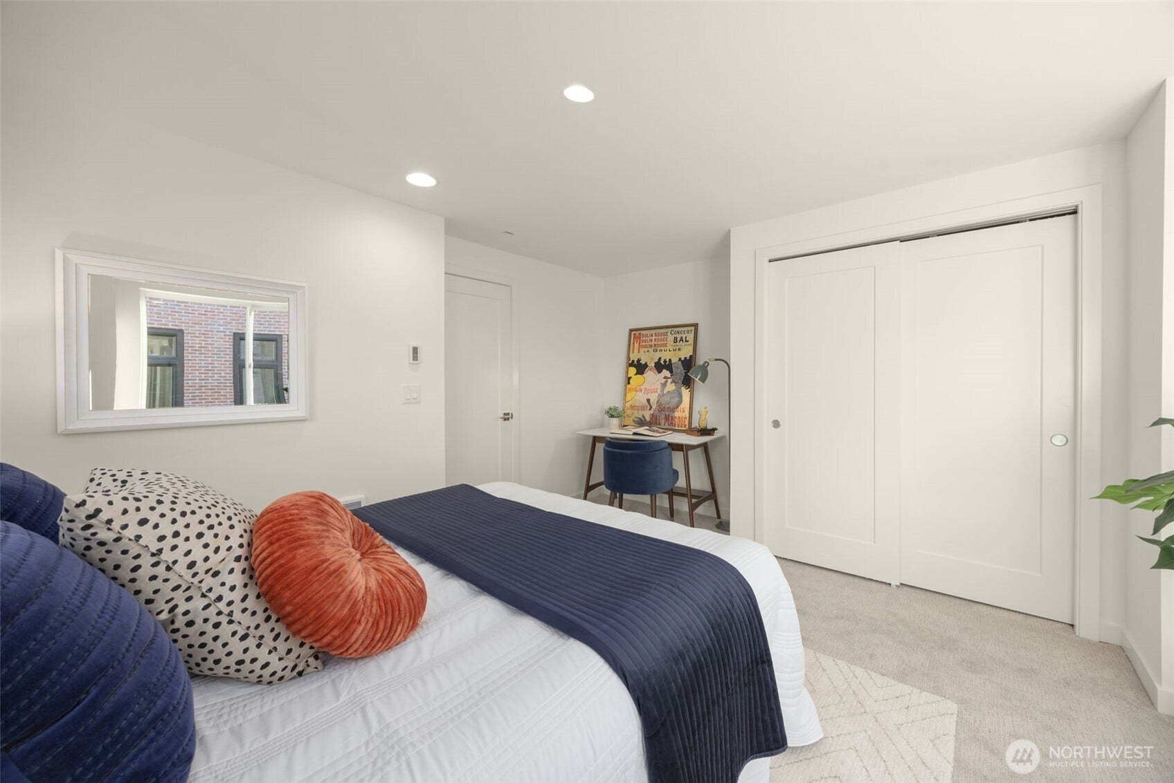 Bedroom with a large closet