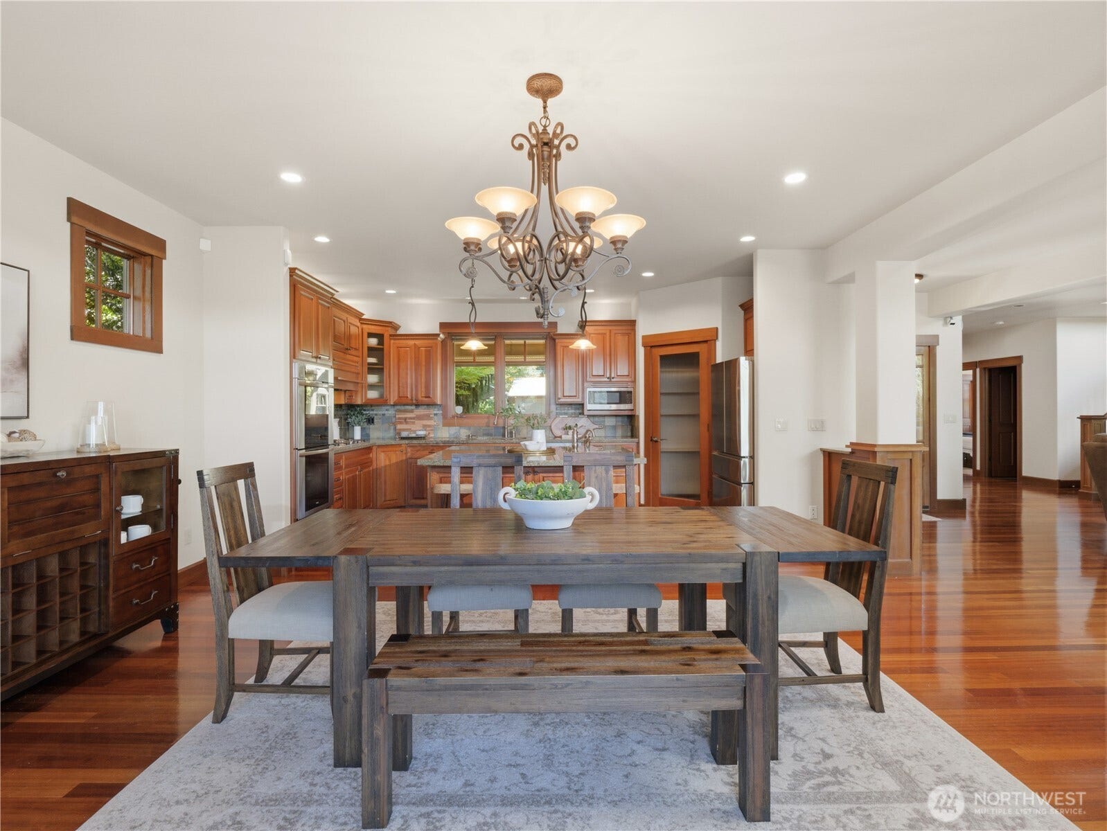 Open-concept dining and kitchen layout designed for effortless entertaining and everyday living.